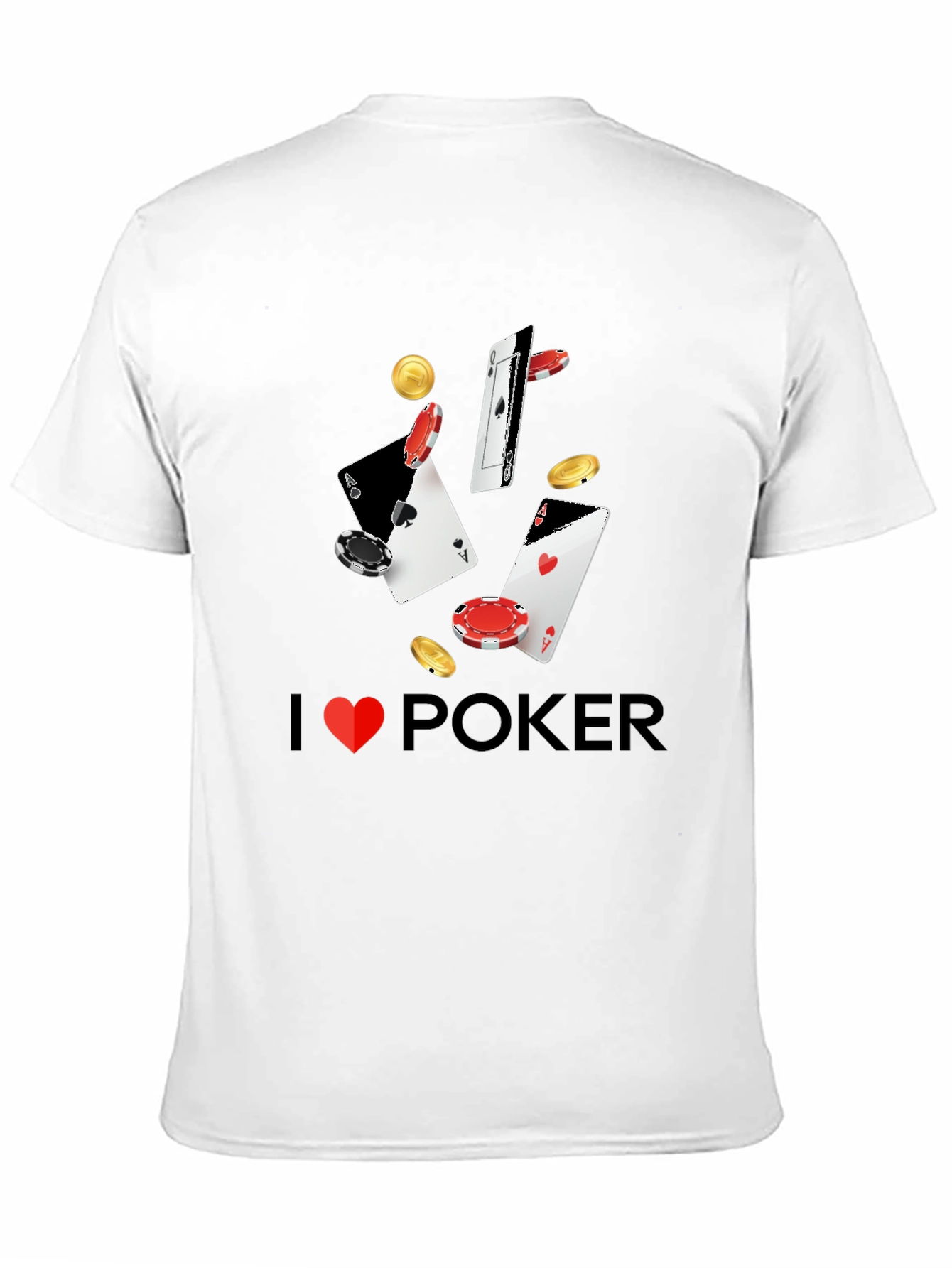 I Heart Poker T-Shirt - Casino Card Design