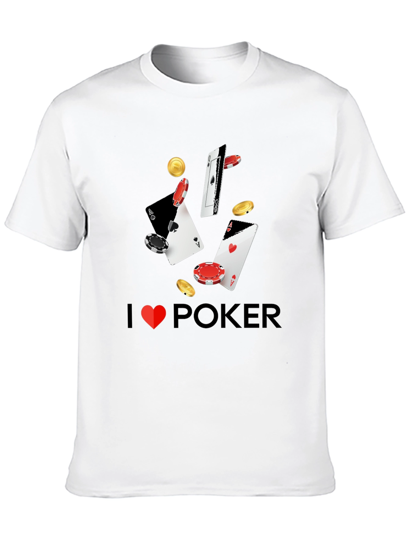 I Heart Poker T-Shirt - Casino Card Design