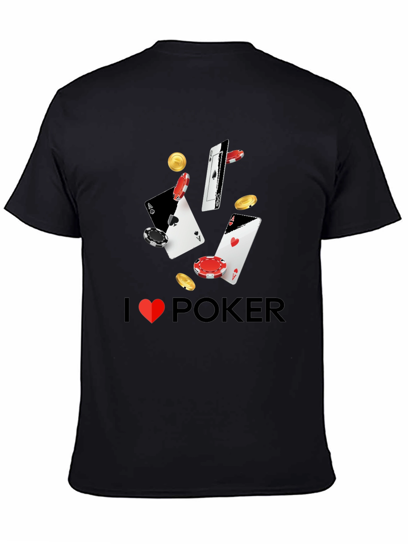 I Heart Poker T-Shirt - Casino Card Design