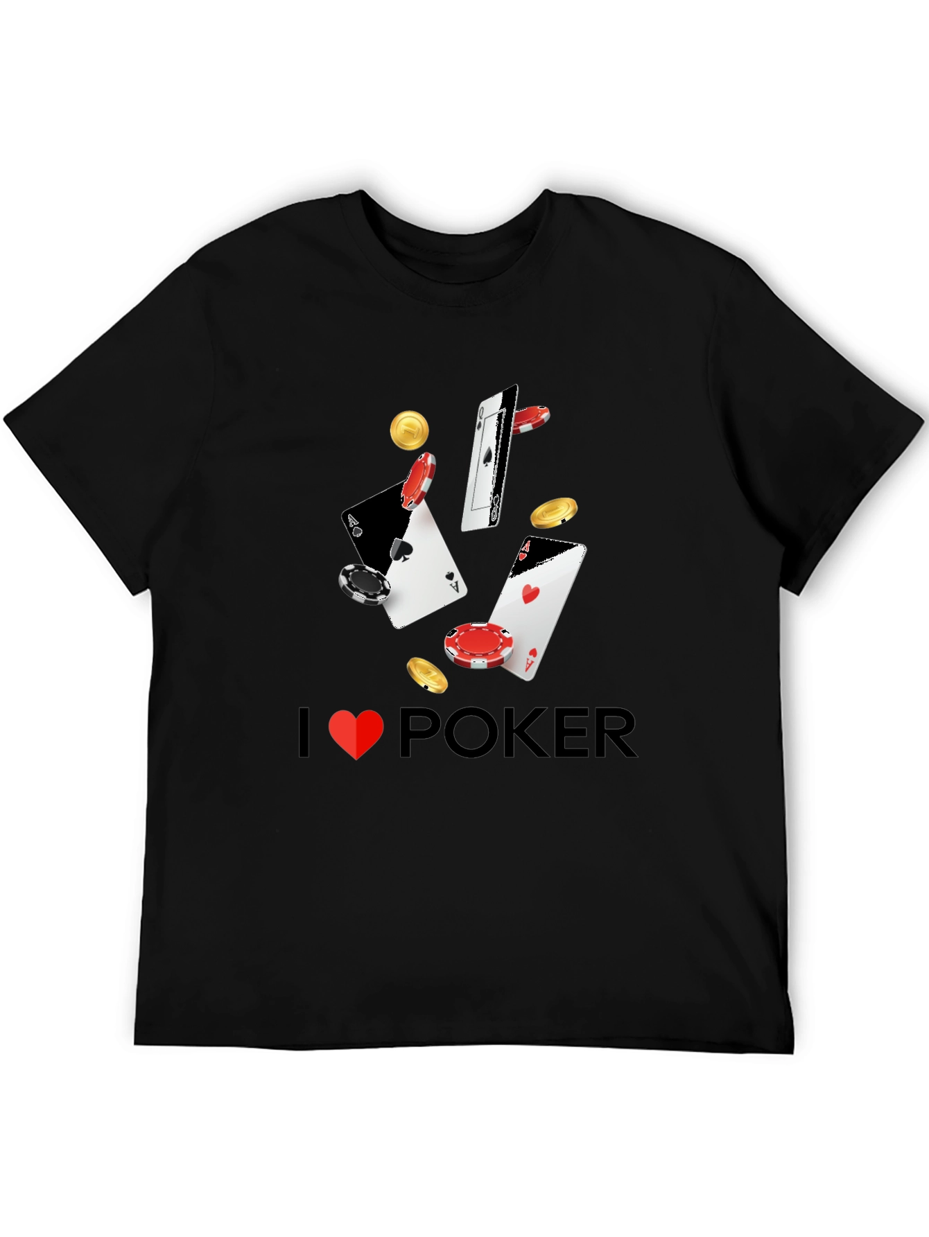 I Heart Poker T-Shirt - Casino Card Design