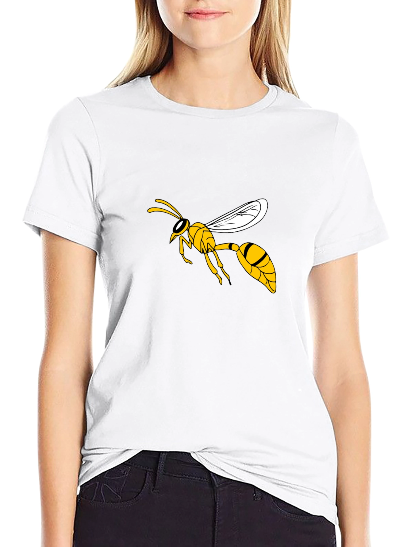 Wasp Graphic T-Shirt - Stylish Black Tee