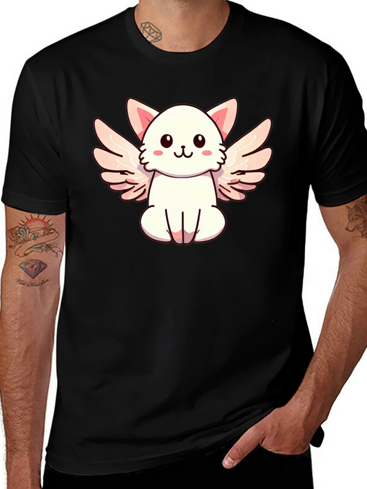 Cute Angel Cat Graphic T-Shirt