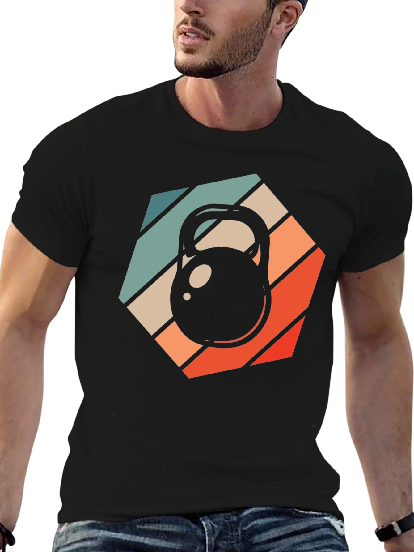 Retro Kettlebell Workout T-Shirt