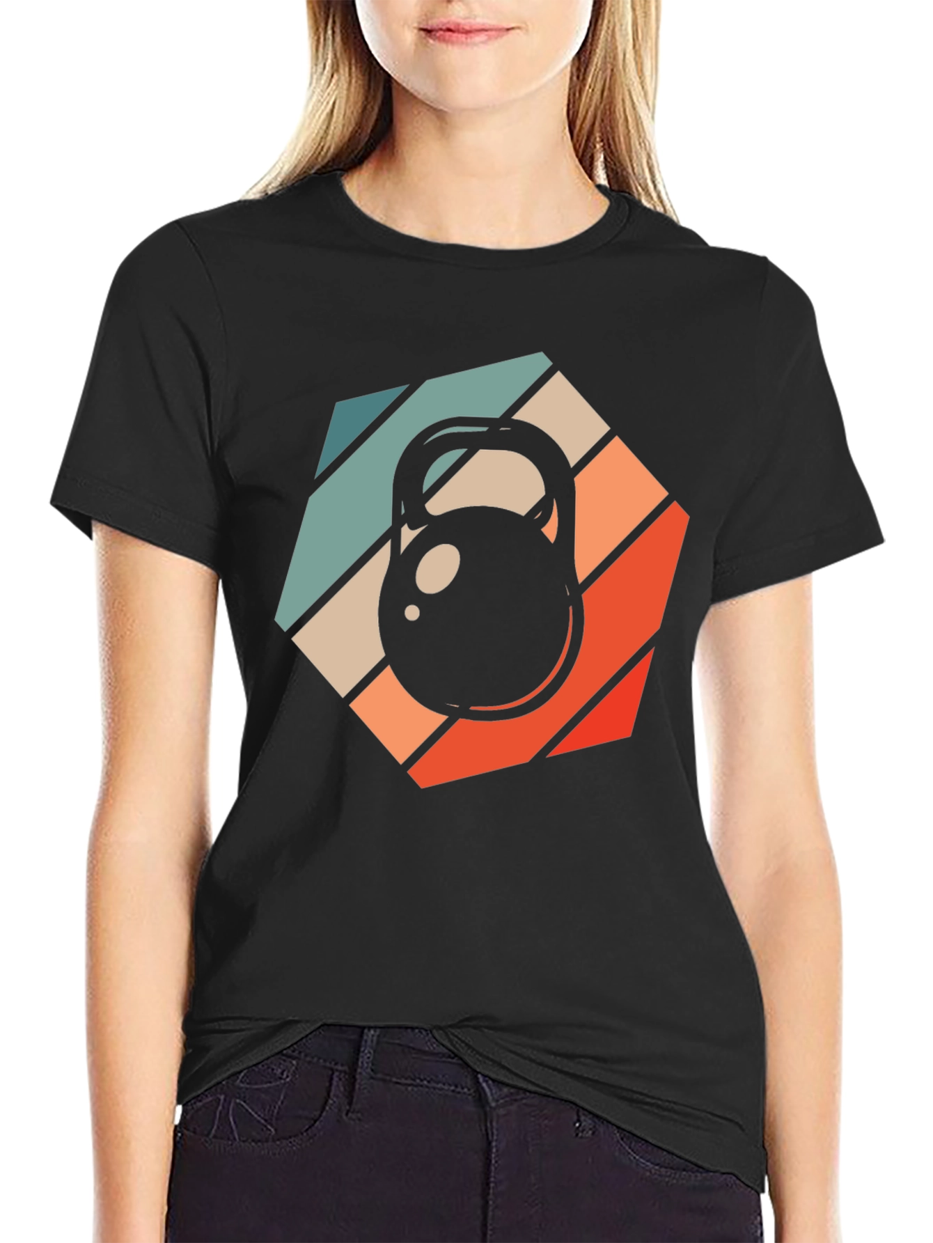 Retro Kettlebell Workout T-Shirt