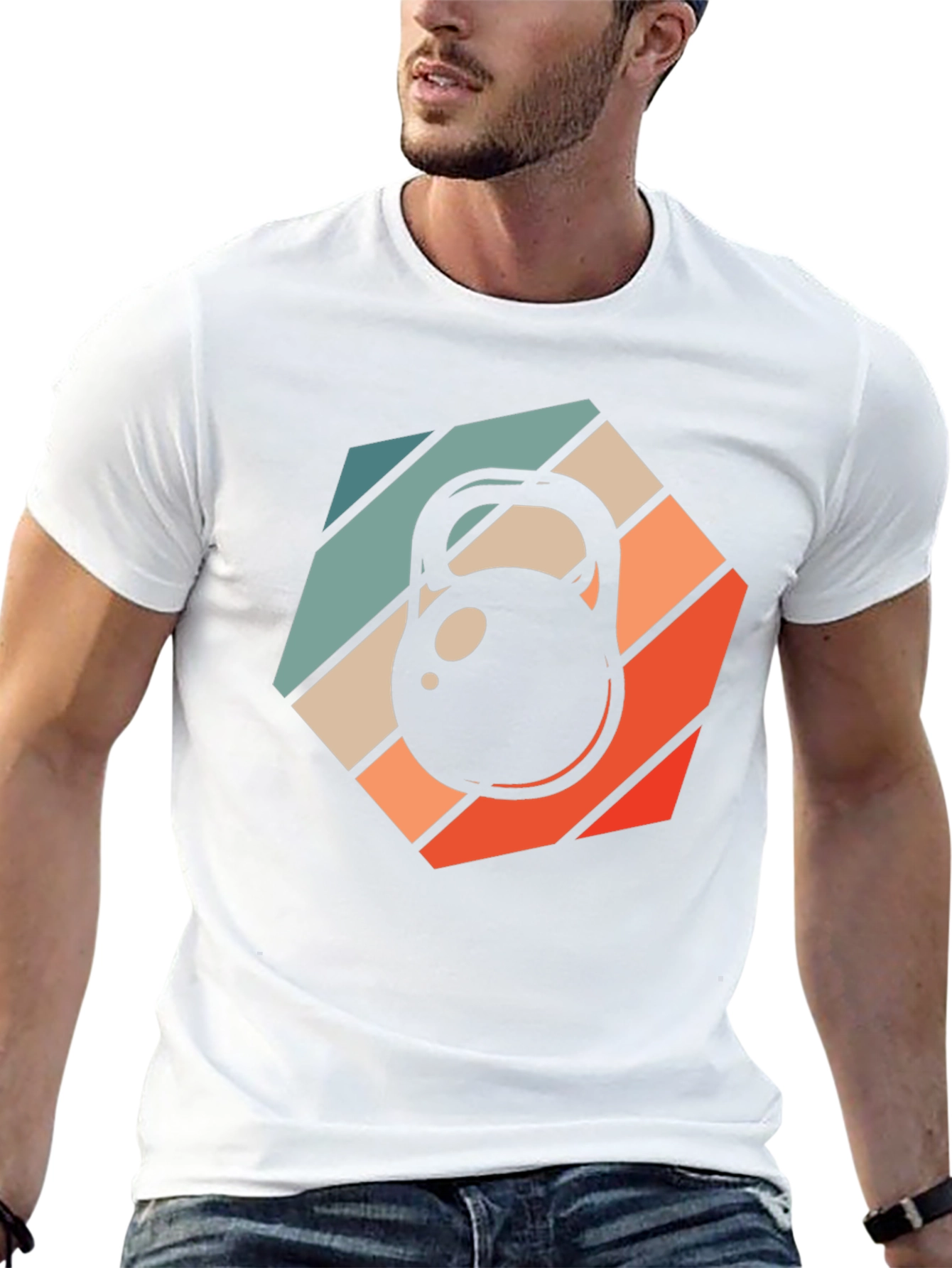 Retro Kettlebell Workout T-Shirt