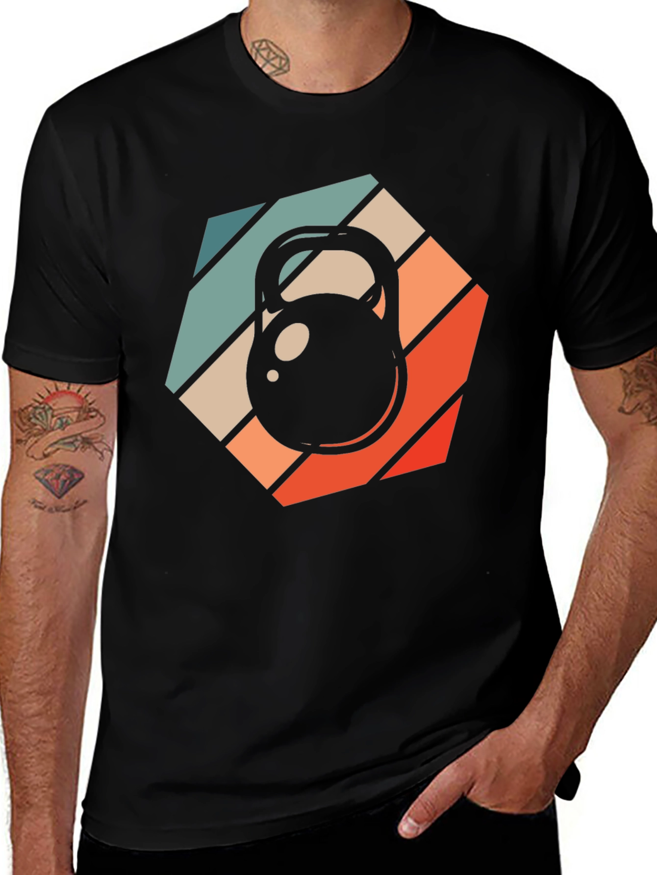 Retro Kettlebell Workout T-Shirt