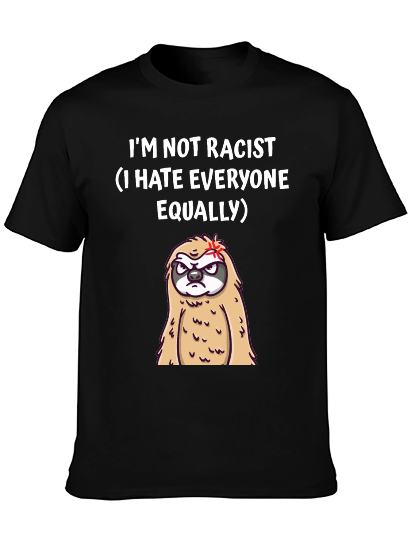 Im Not Racist Sloth Graphic T-Shirt