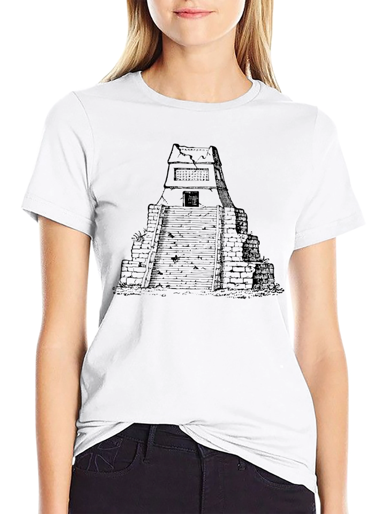 Mayan Pyramid Graphic T-Shirt