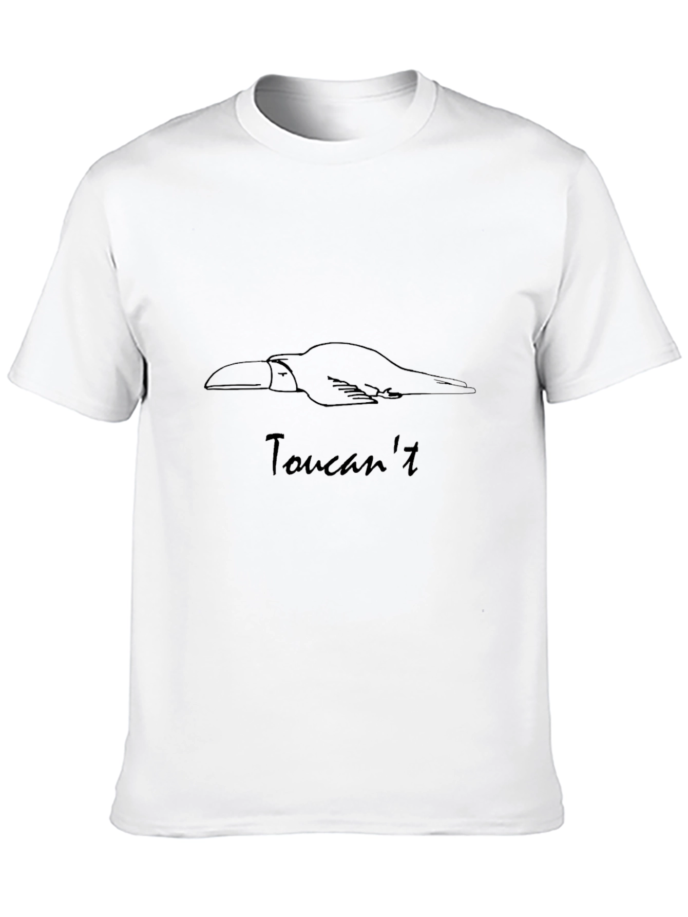 Toucant Funny Graphic Tee - Unisex Black T-Shirt