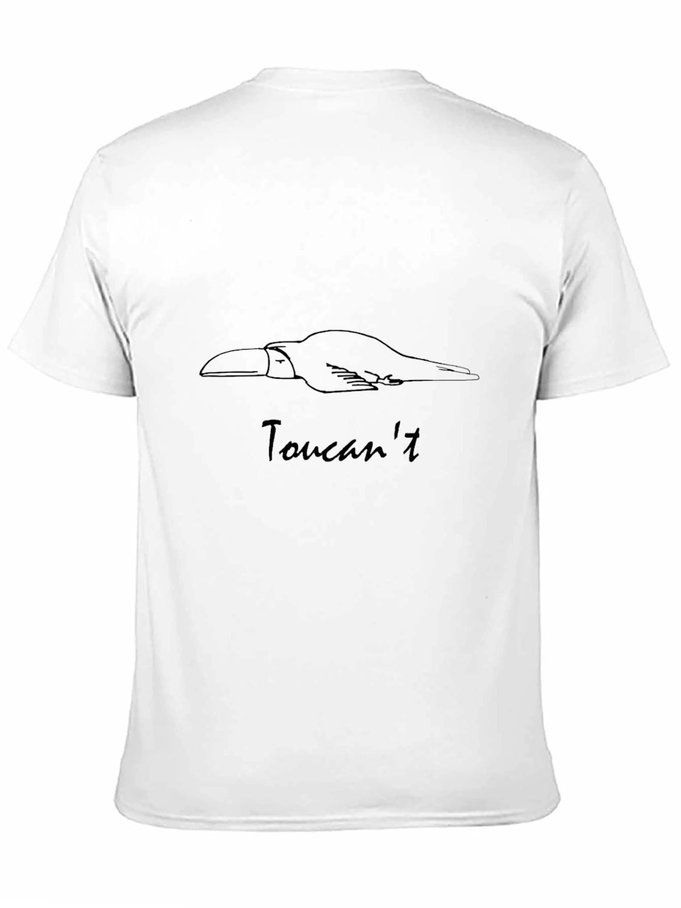 Toucant Funny Graphic Tee - Unisex Black T-Shirt