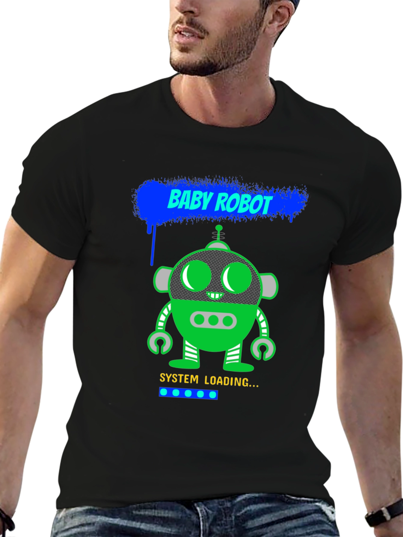 Baby Robot System Loading Graphic Tee