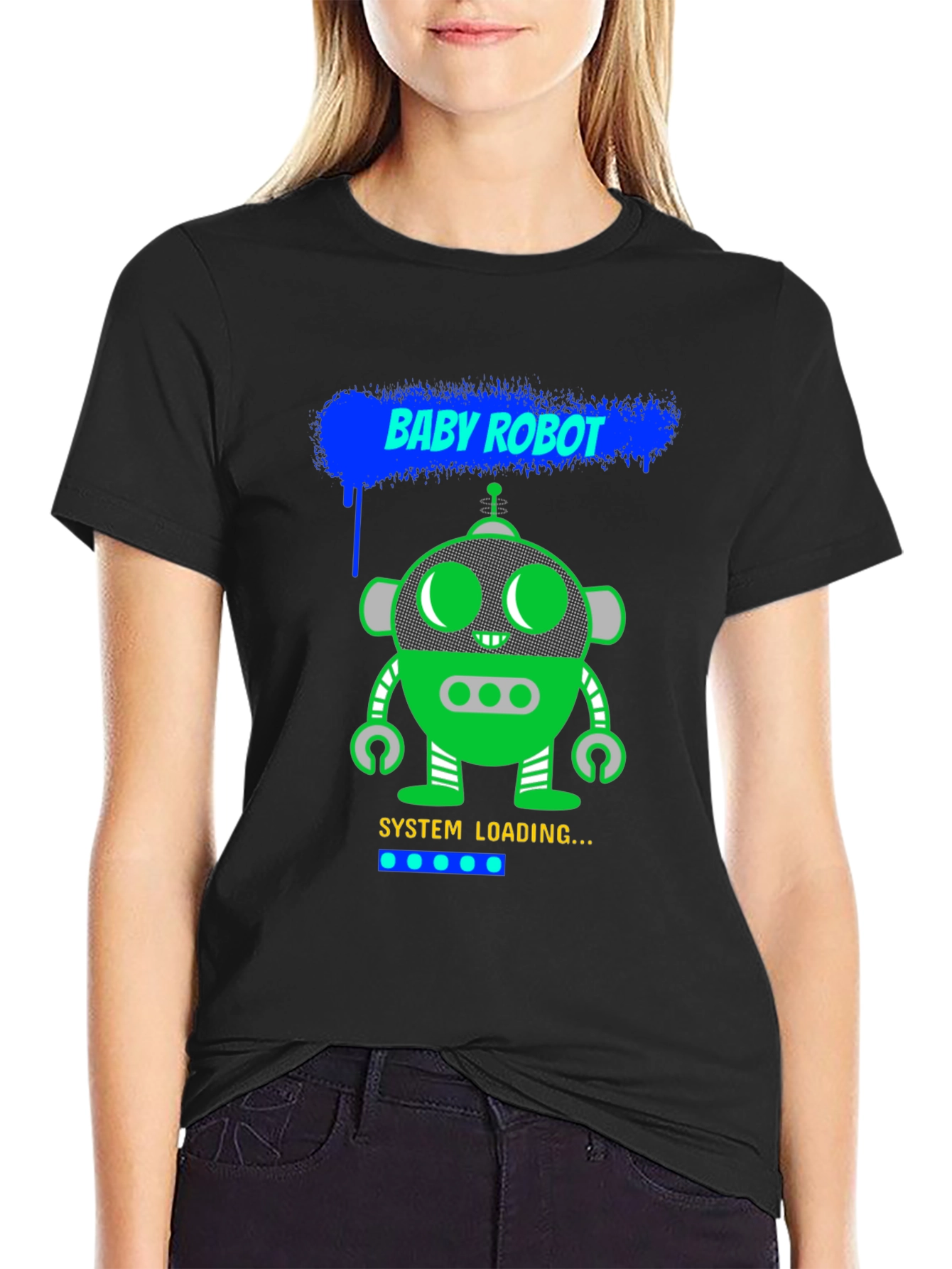 Baby Robot System Loading Graphic Tee