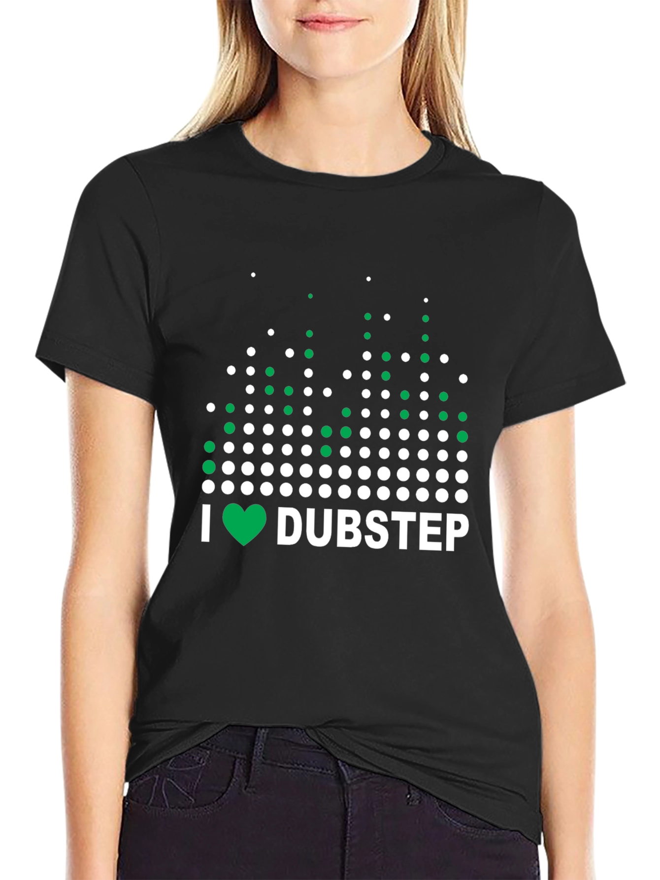 I Heart Dubstep Black Graphic Tee
