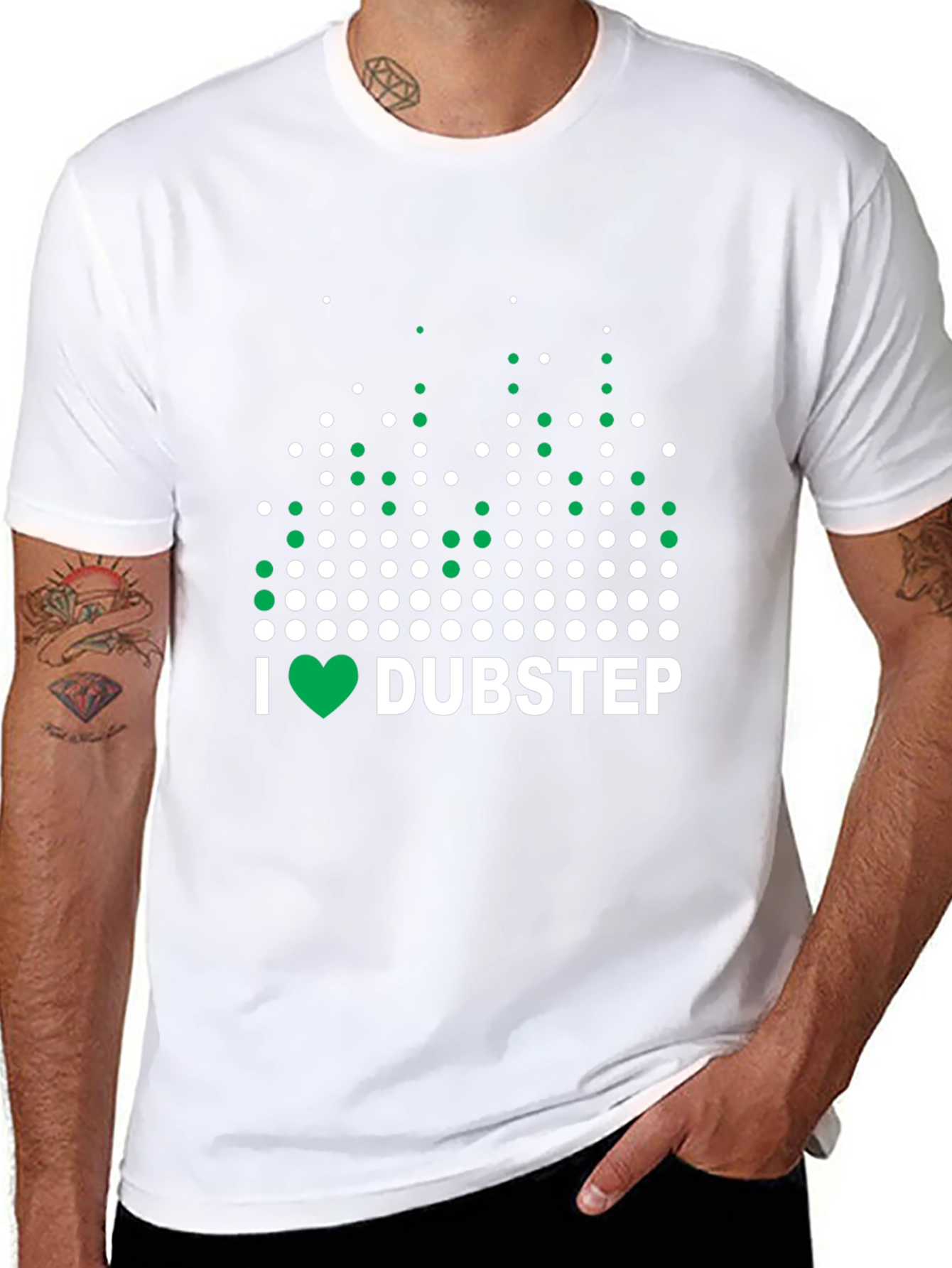 I Heart Dubstep Black Graphic Tee