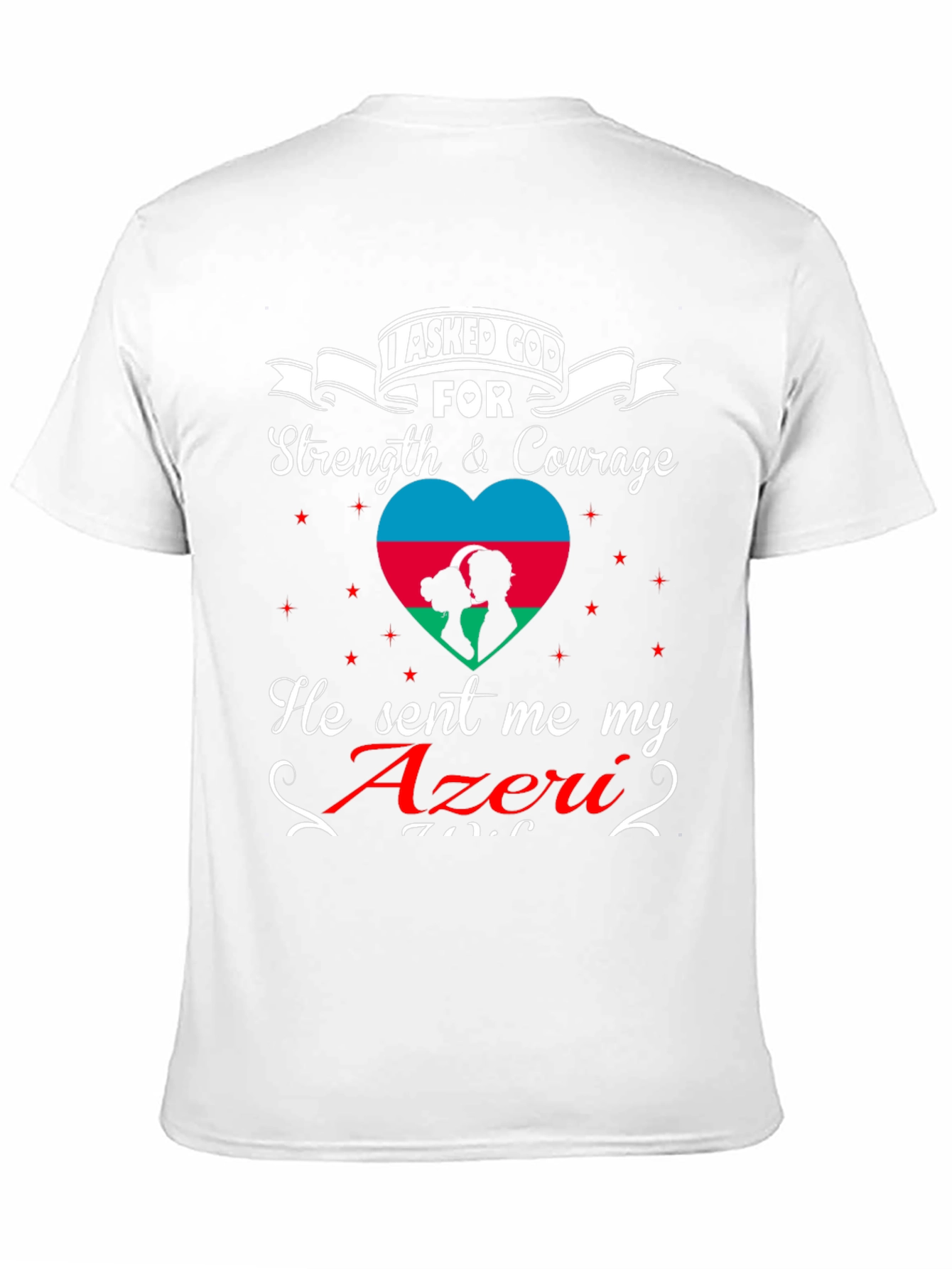 Azeri Pride Graphic T-Shirt - Strength & Courage