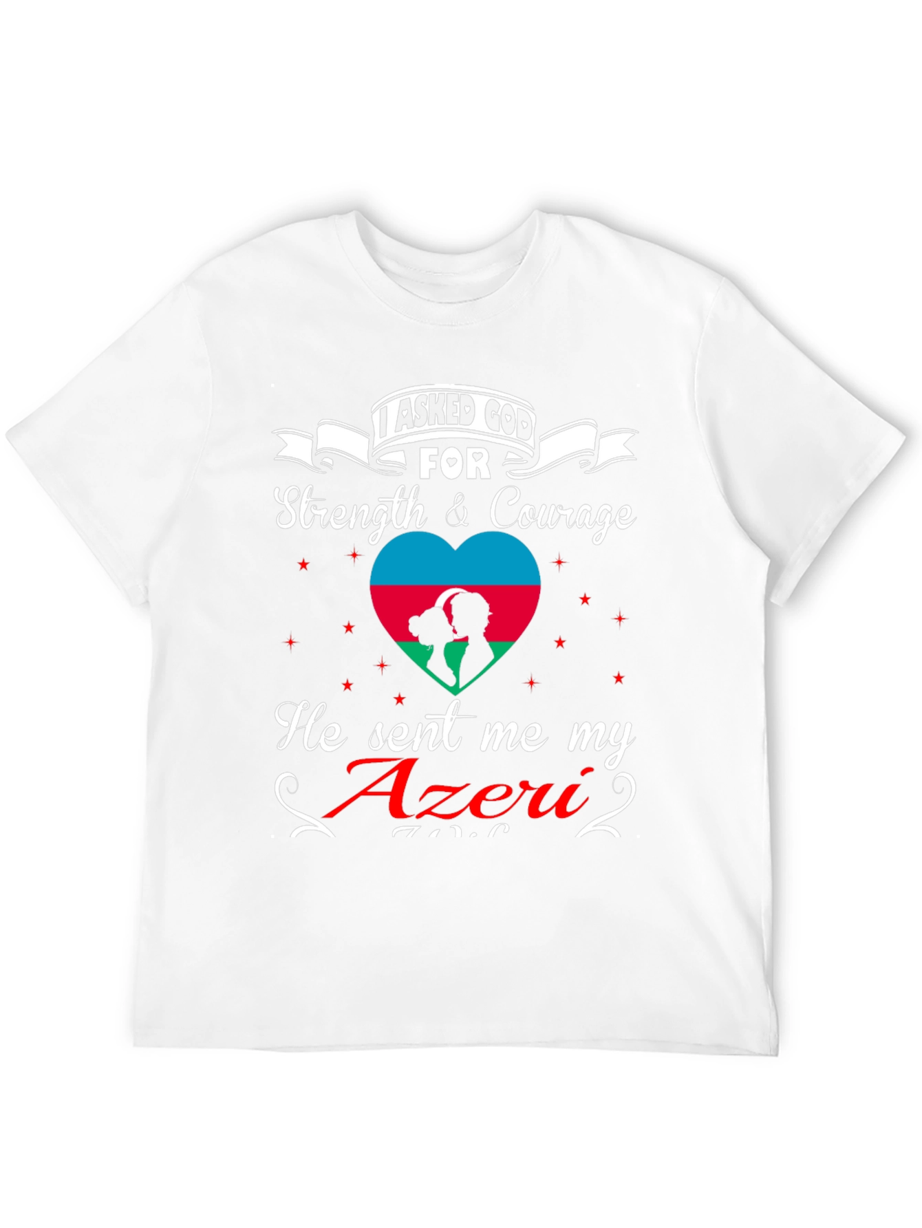Azeri Pride Graphic T-Shirt - Strength & Courage