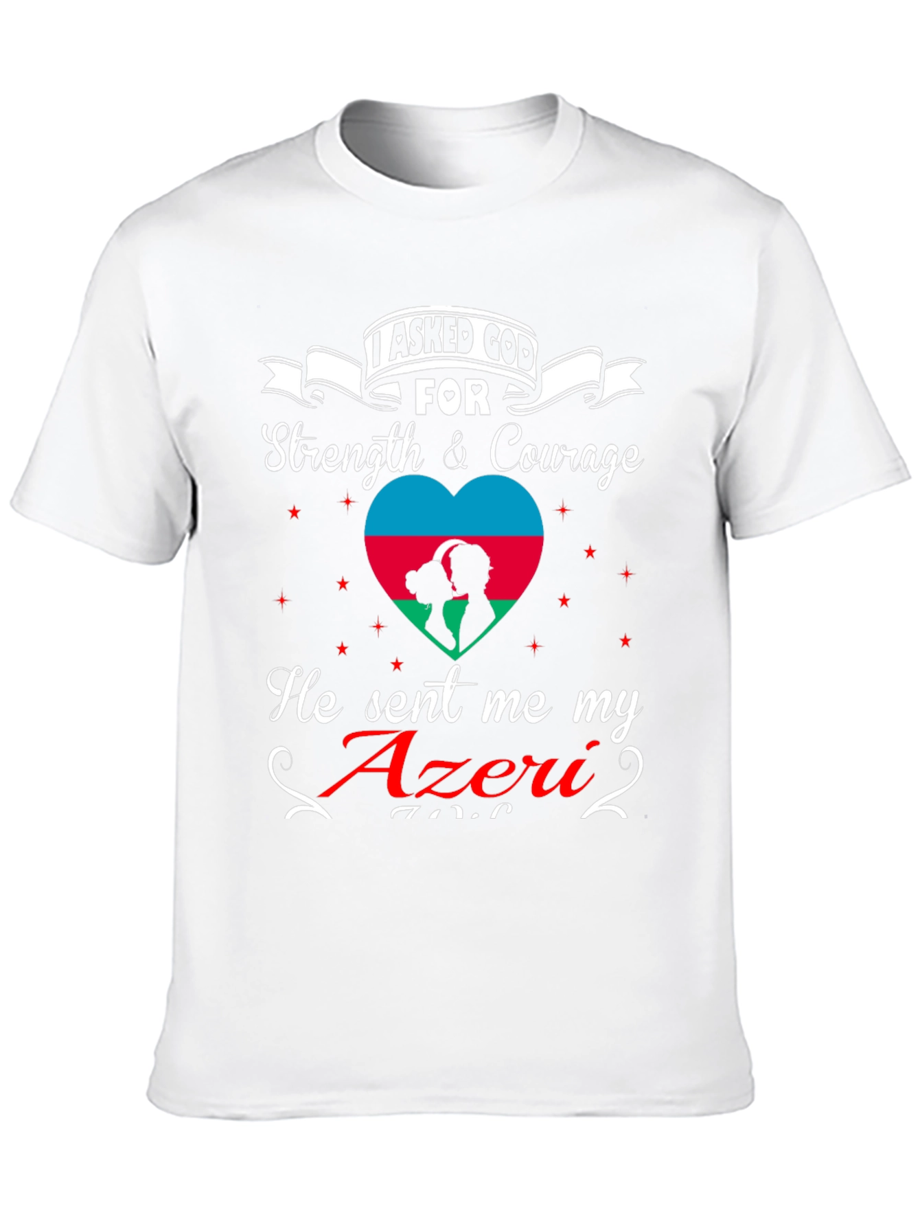 Azeri Pride Graphic T-Shirt - Strength & Courage