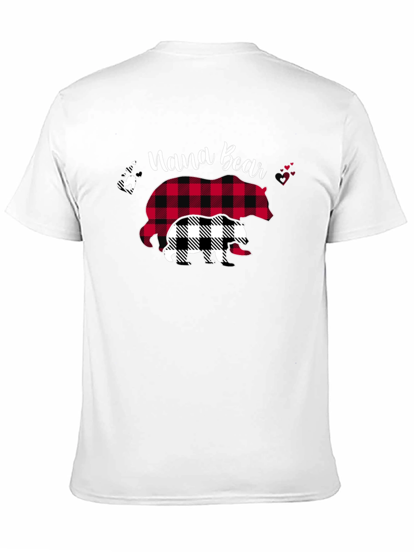 Nana Bear Plaid Graphic Tee