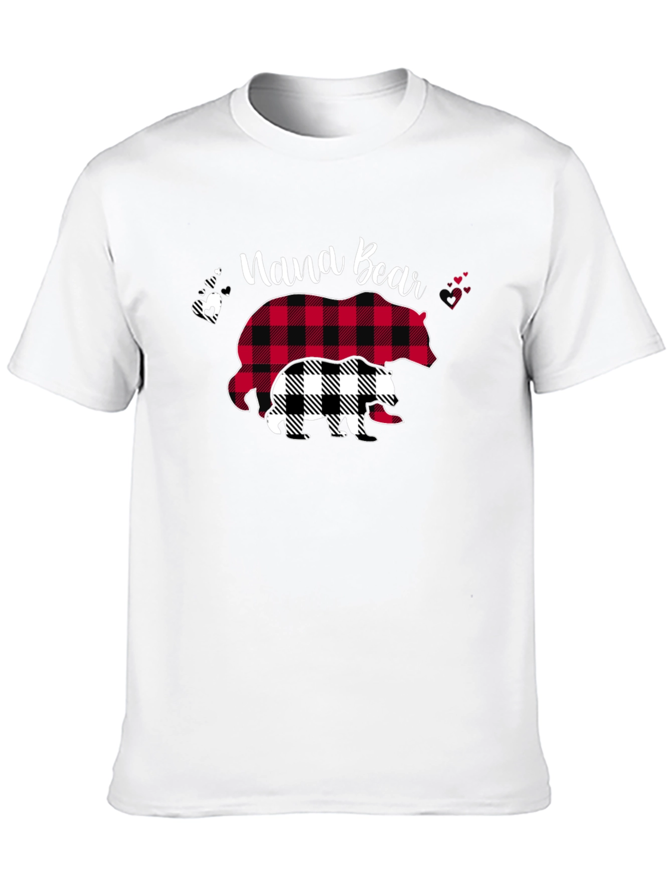 Nana Bear Plaid Graphic Tee