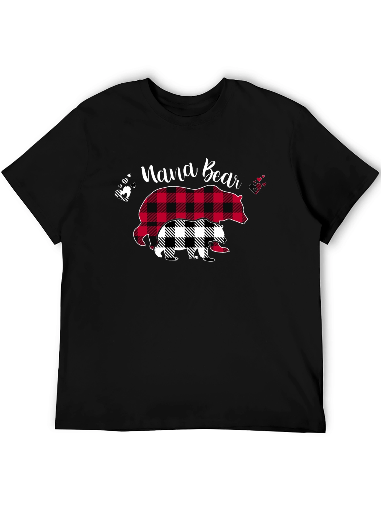 Nana Bear Plaid Graphic Tee