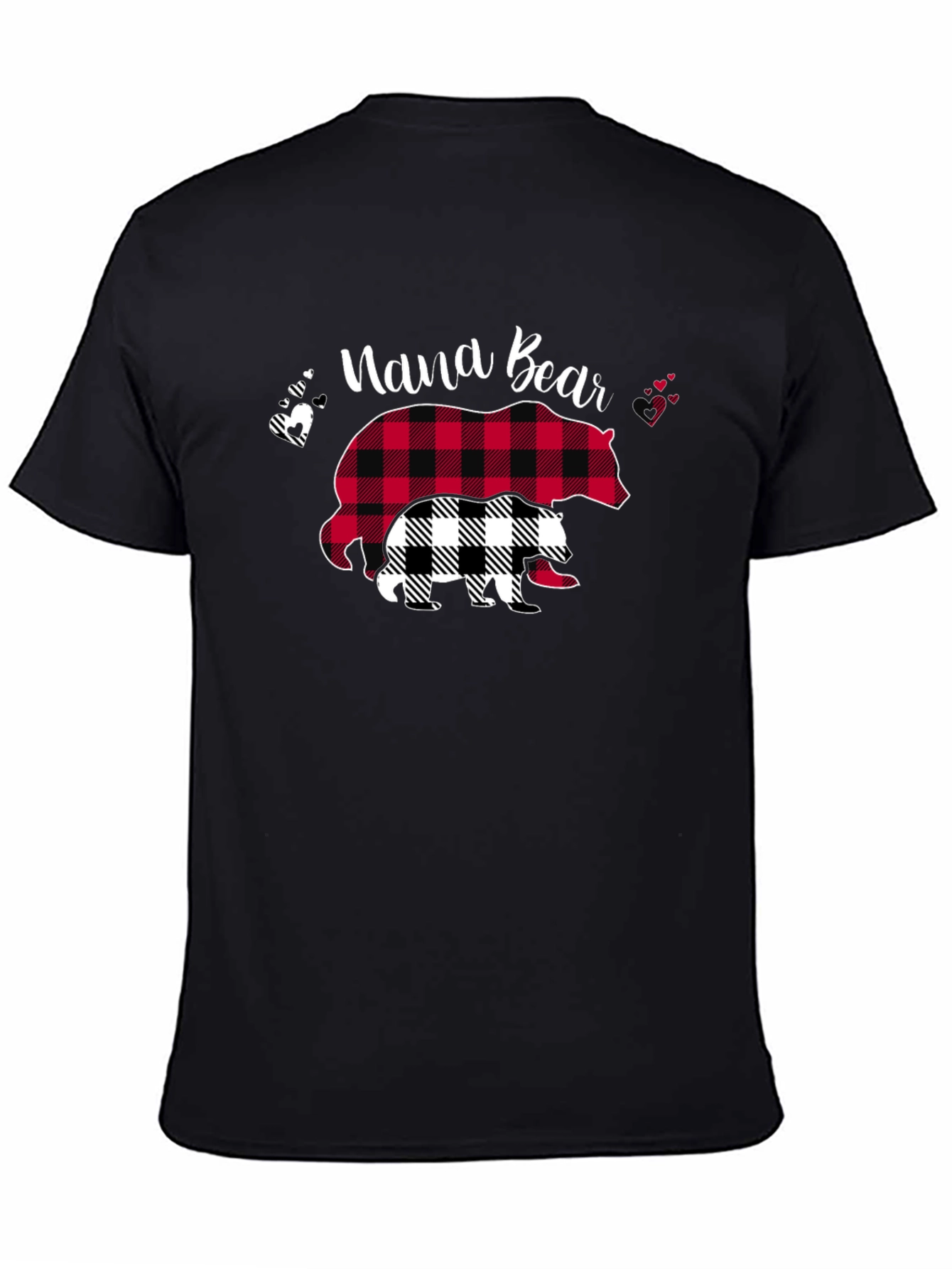 Nana Bear Plaid Graphic Tee