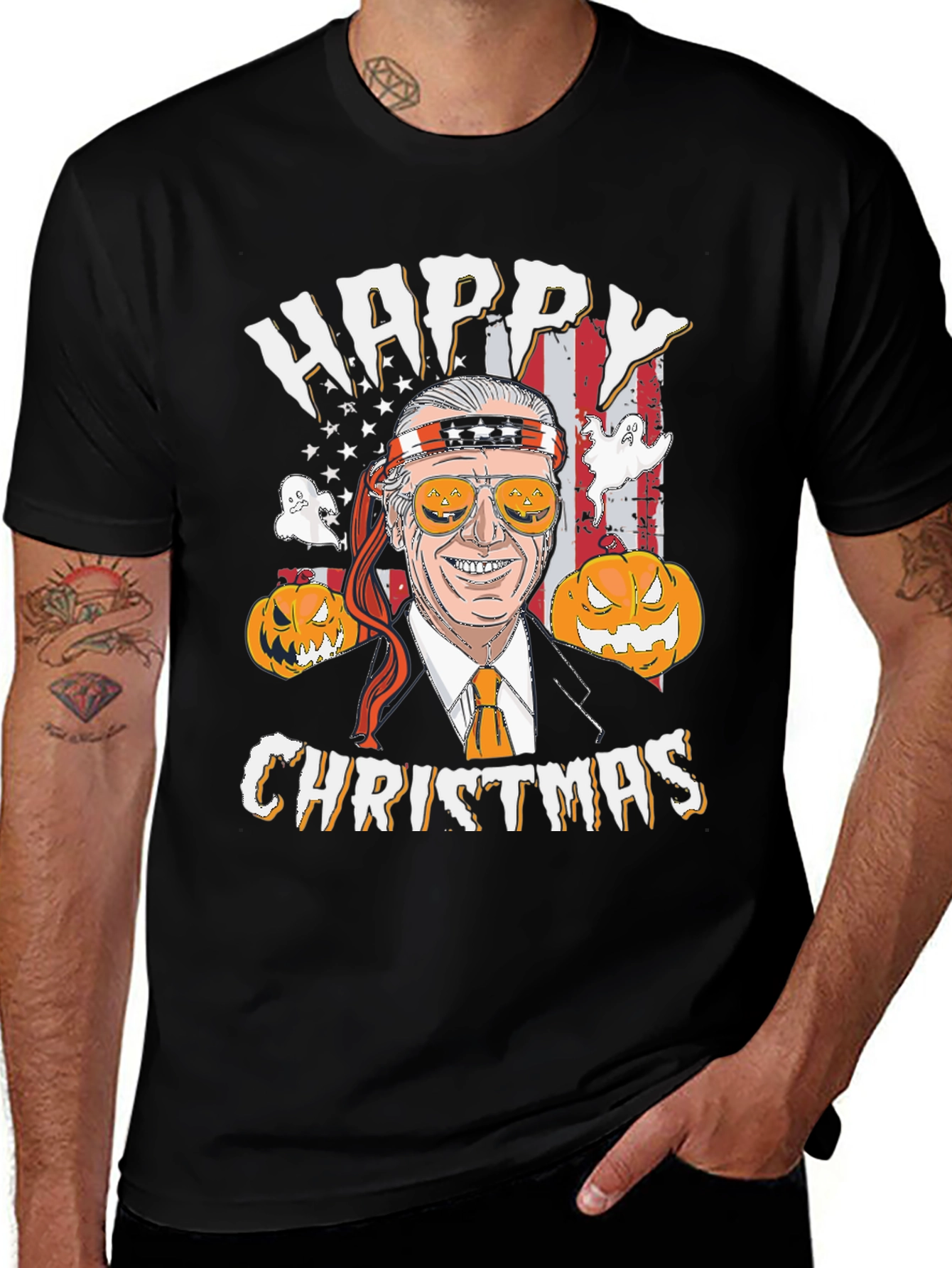 Happy Christmas Biden Halloween T-Shirt