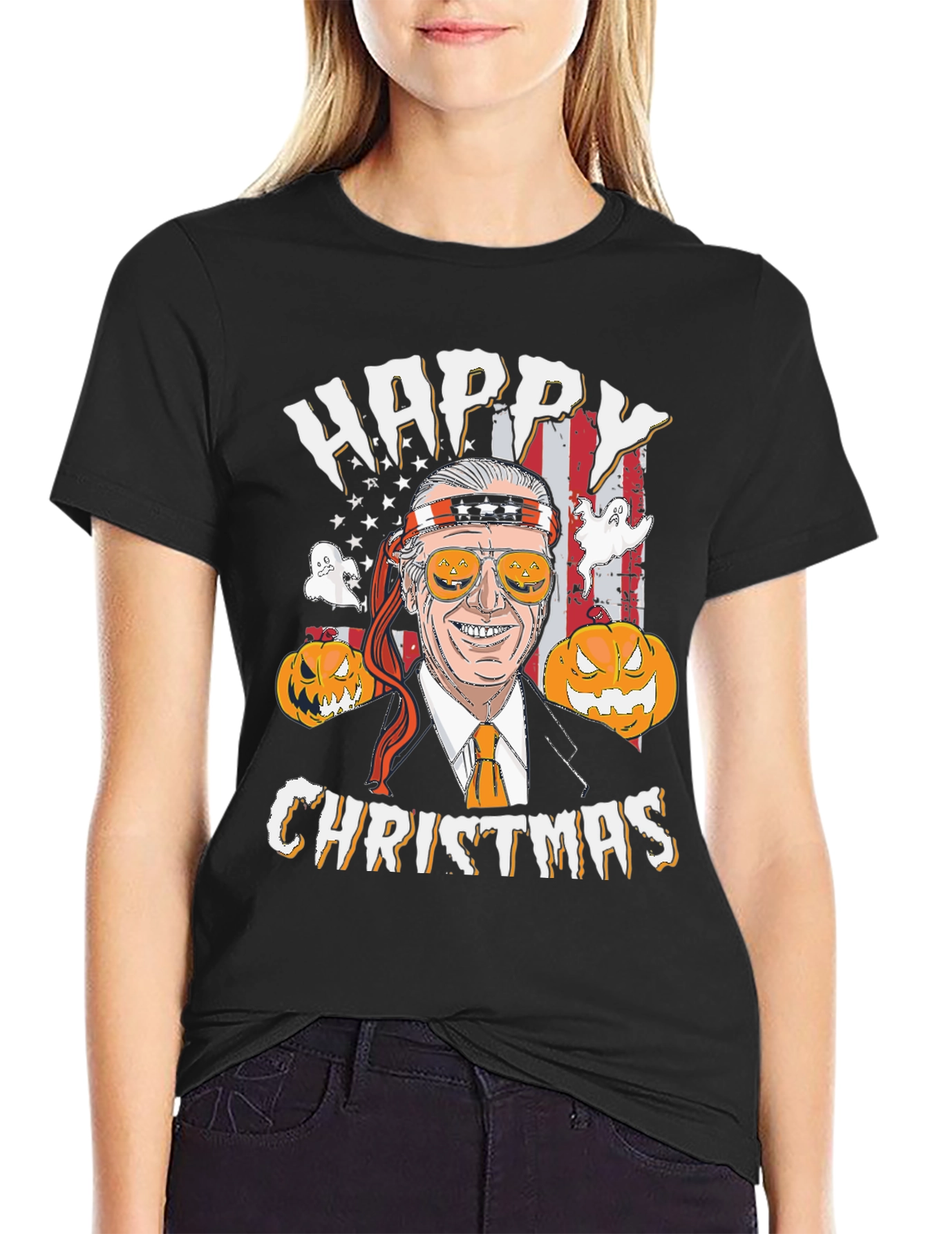 Happy Christmas Biden Halloween T-Shirt