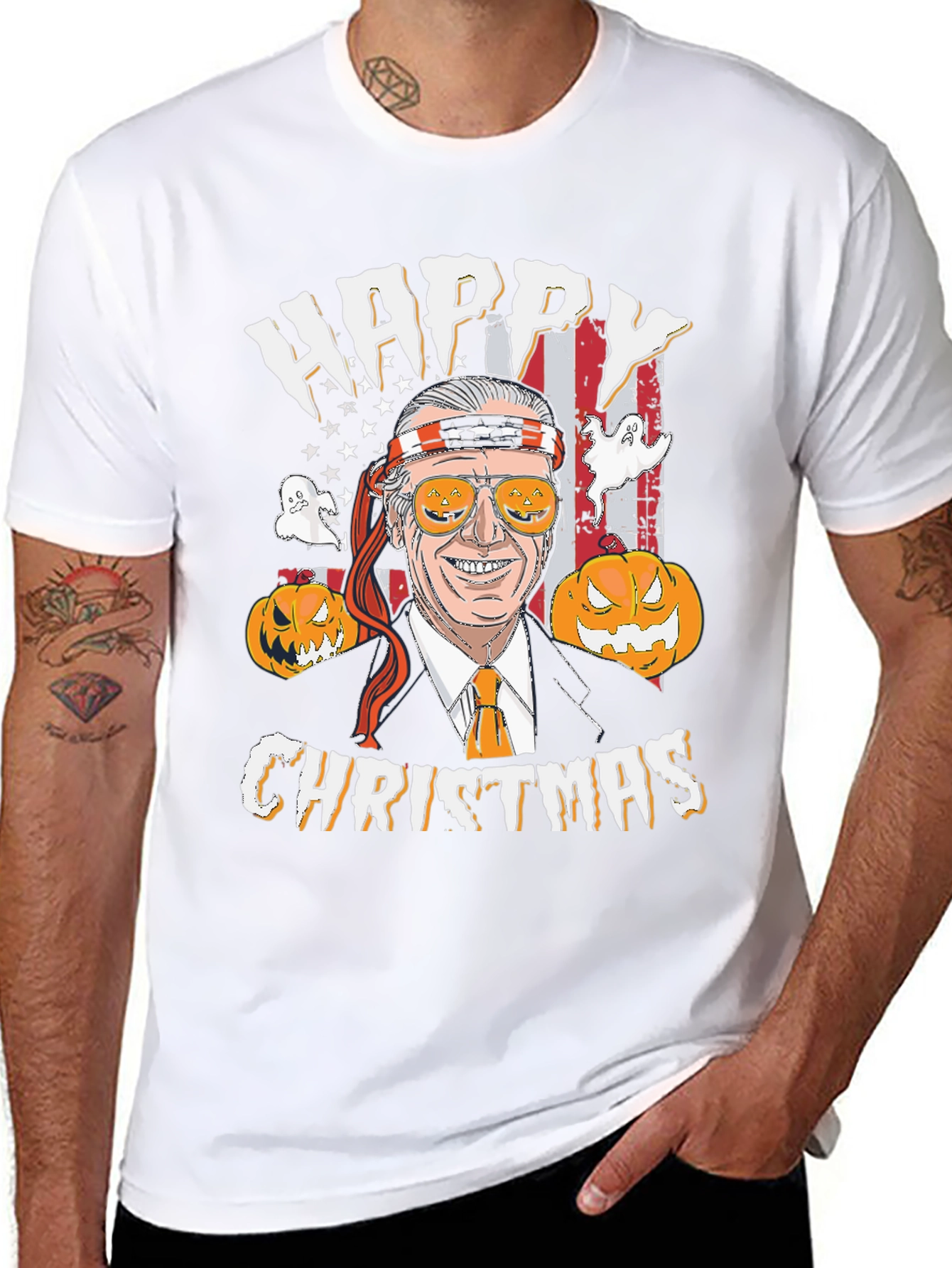 Happy Christmas Biden Halloween T-Shirt