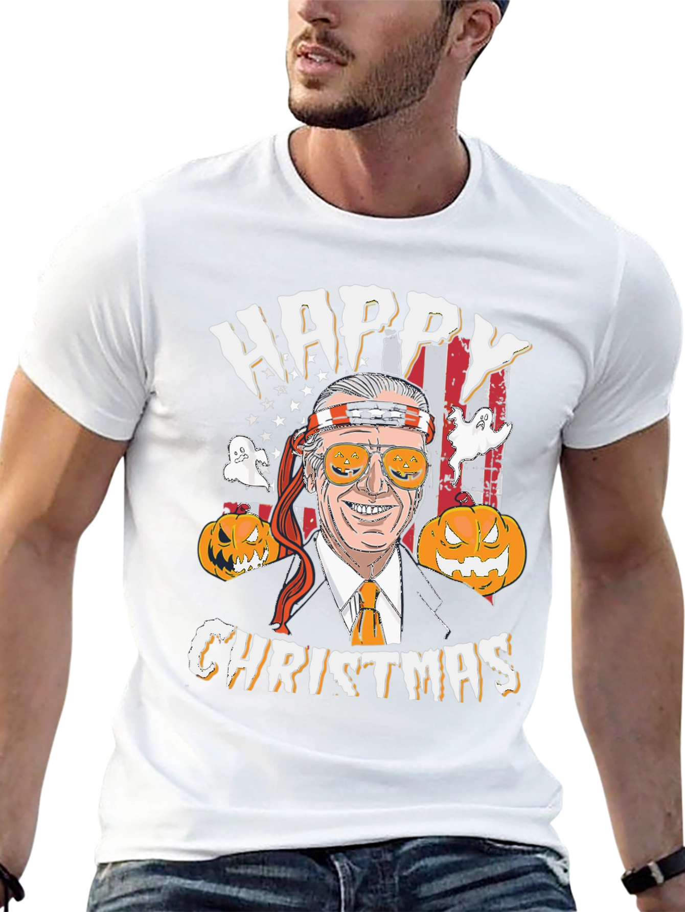Happy Christmas Biden Halloween T-Shirt