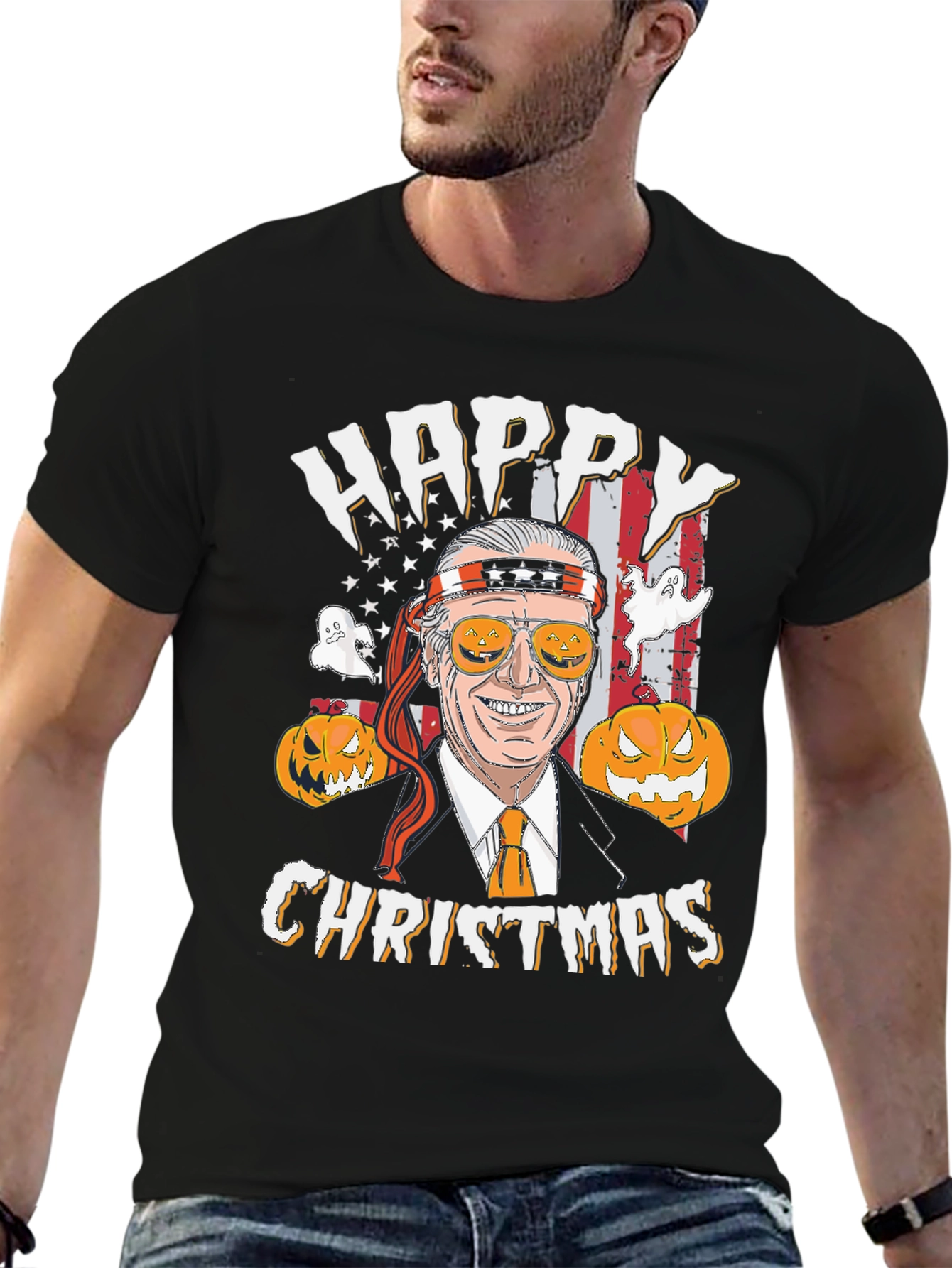 Happy Christmas Biden Halloween T-Shirt