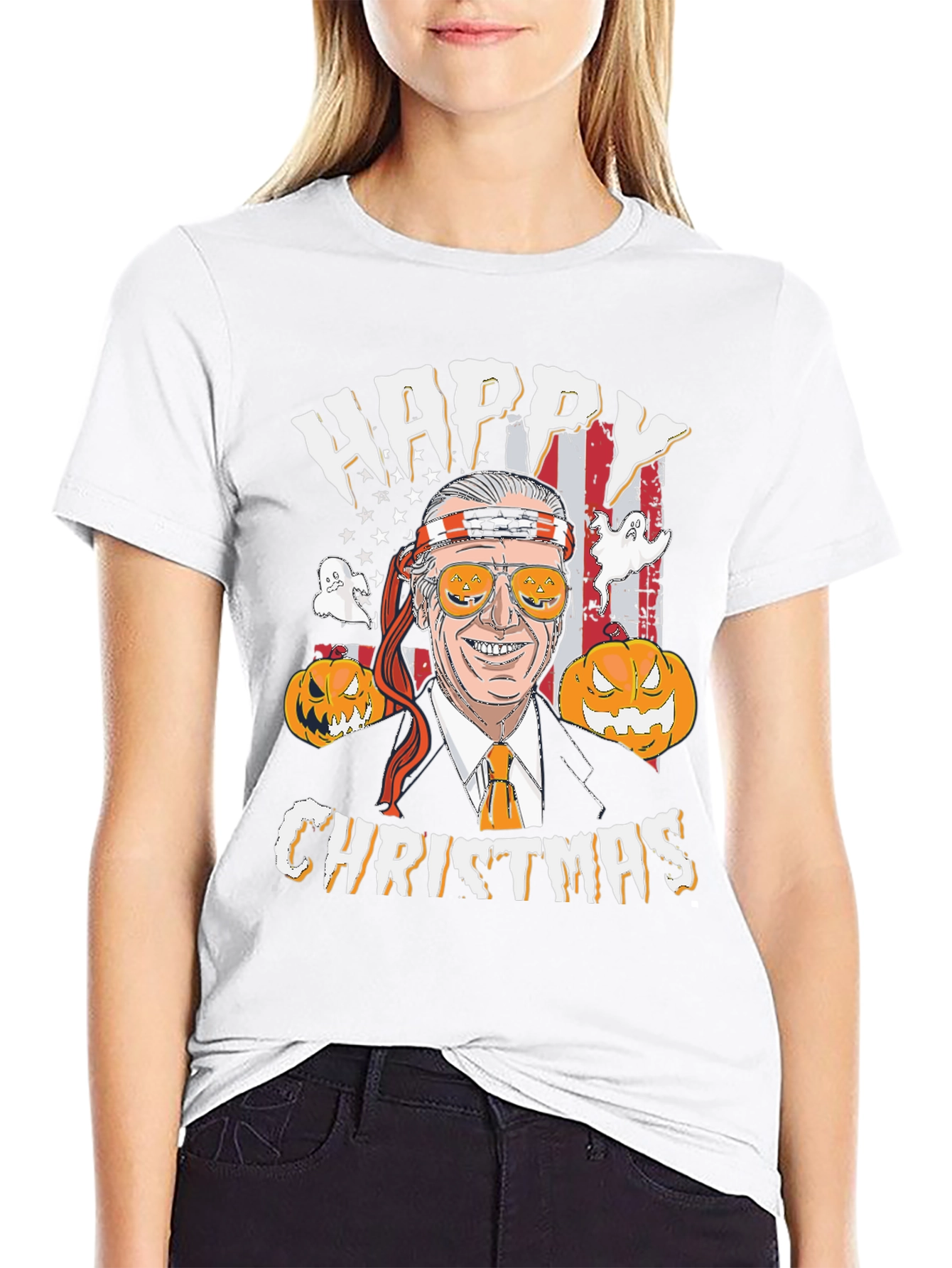 Happy Christmas Biden Halloween T-Shirt