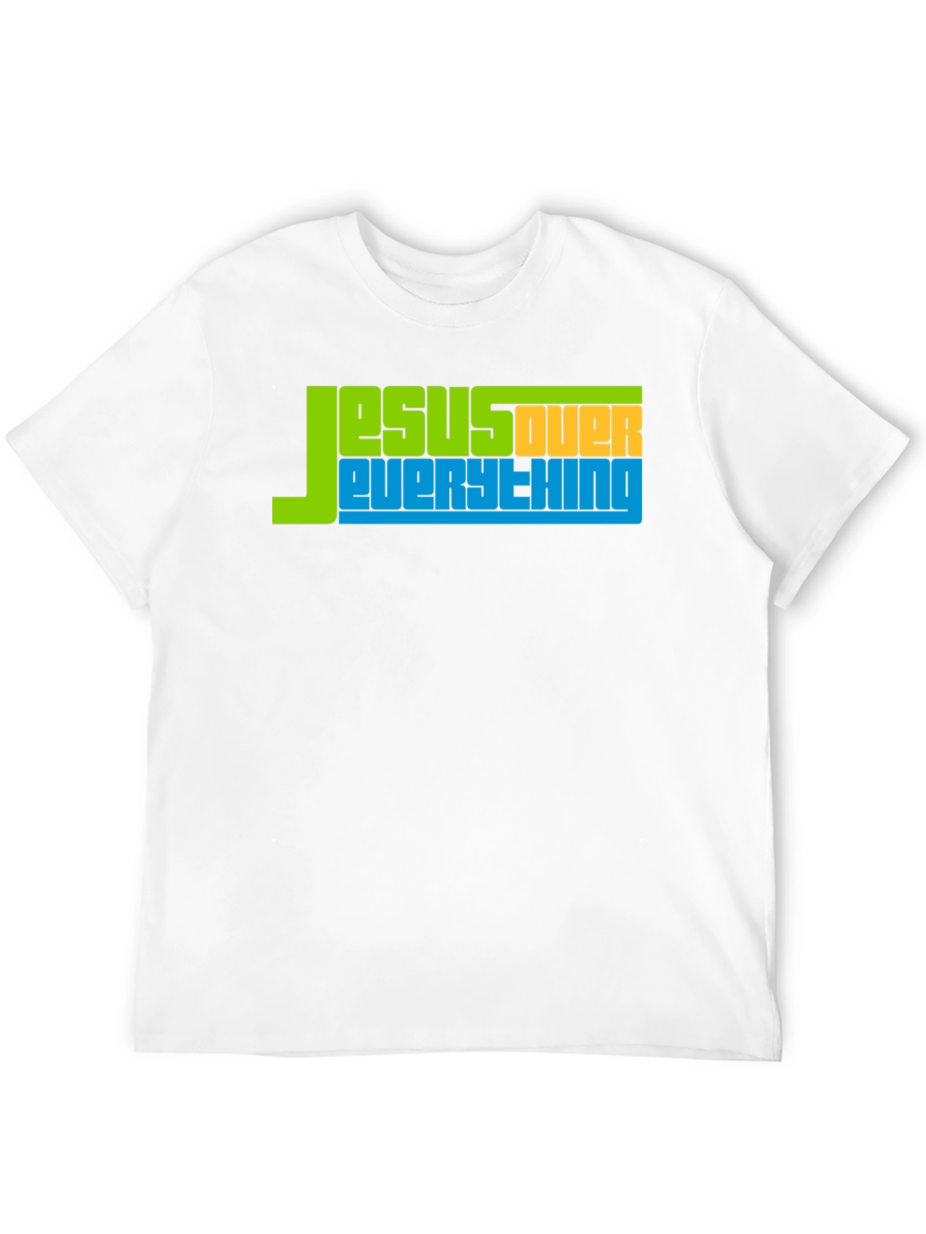 Jesus Over Everything Graphic Tee - Religious T-Shirt