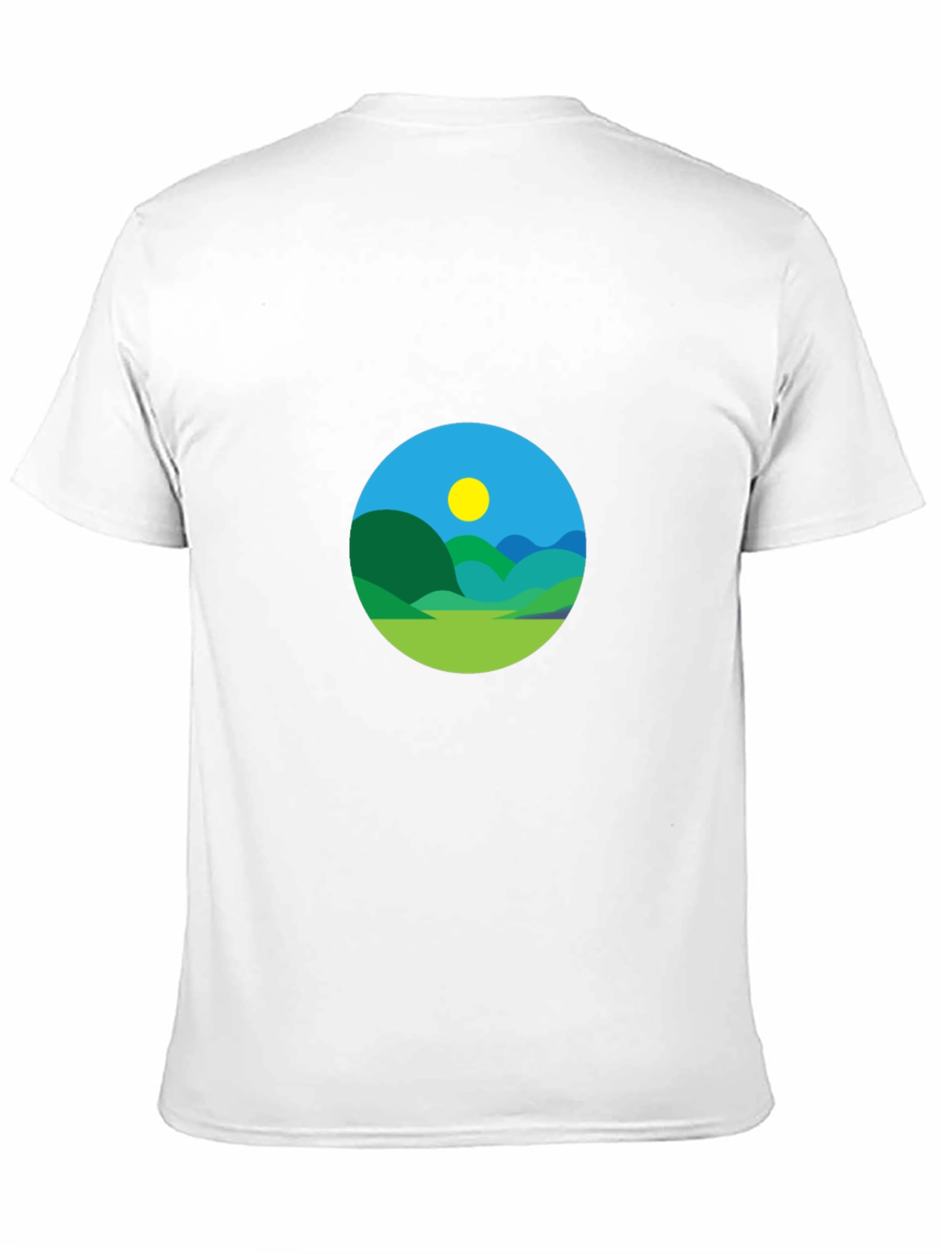 Scenic Landscape Graphic Tee - Black
