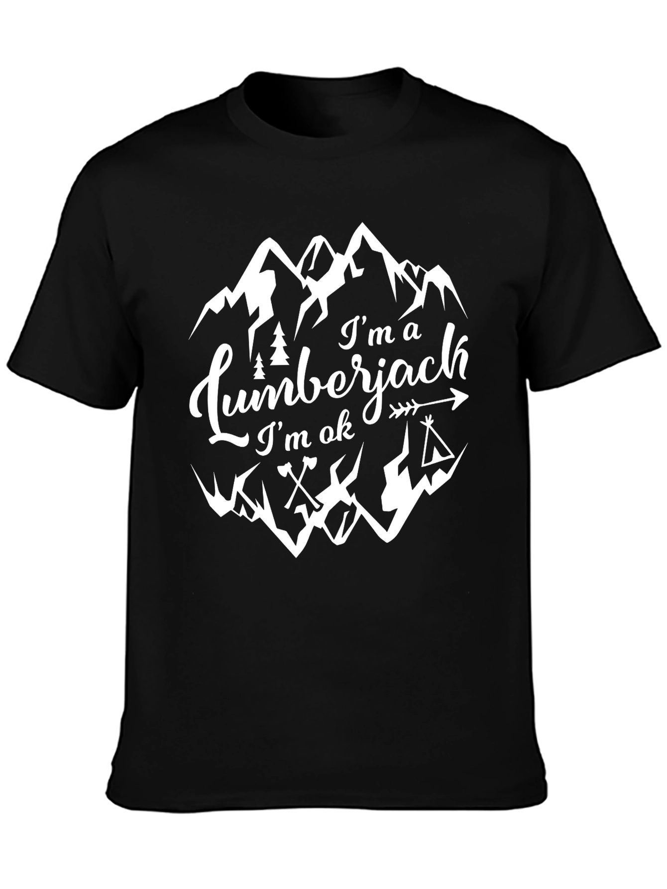 Lumberjack Tee - Im OK Mountain Graphic