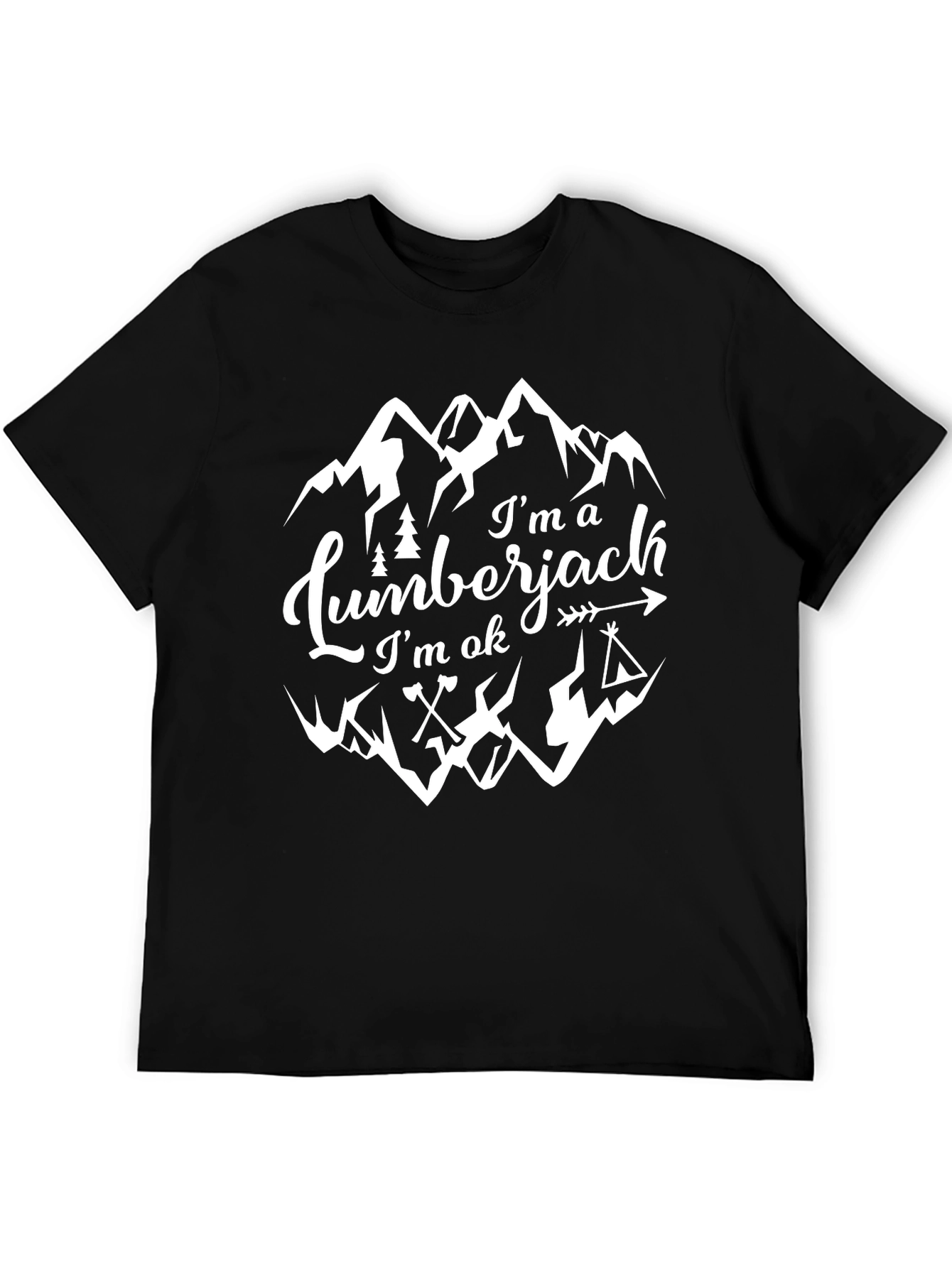 Lumberjack Tee - Im OK Mountain Graphic