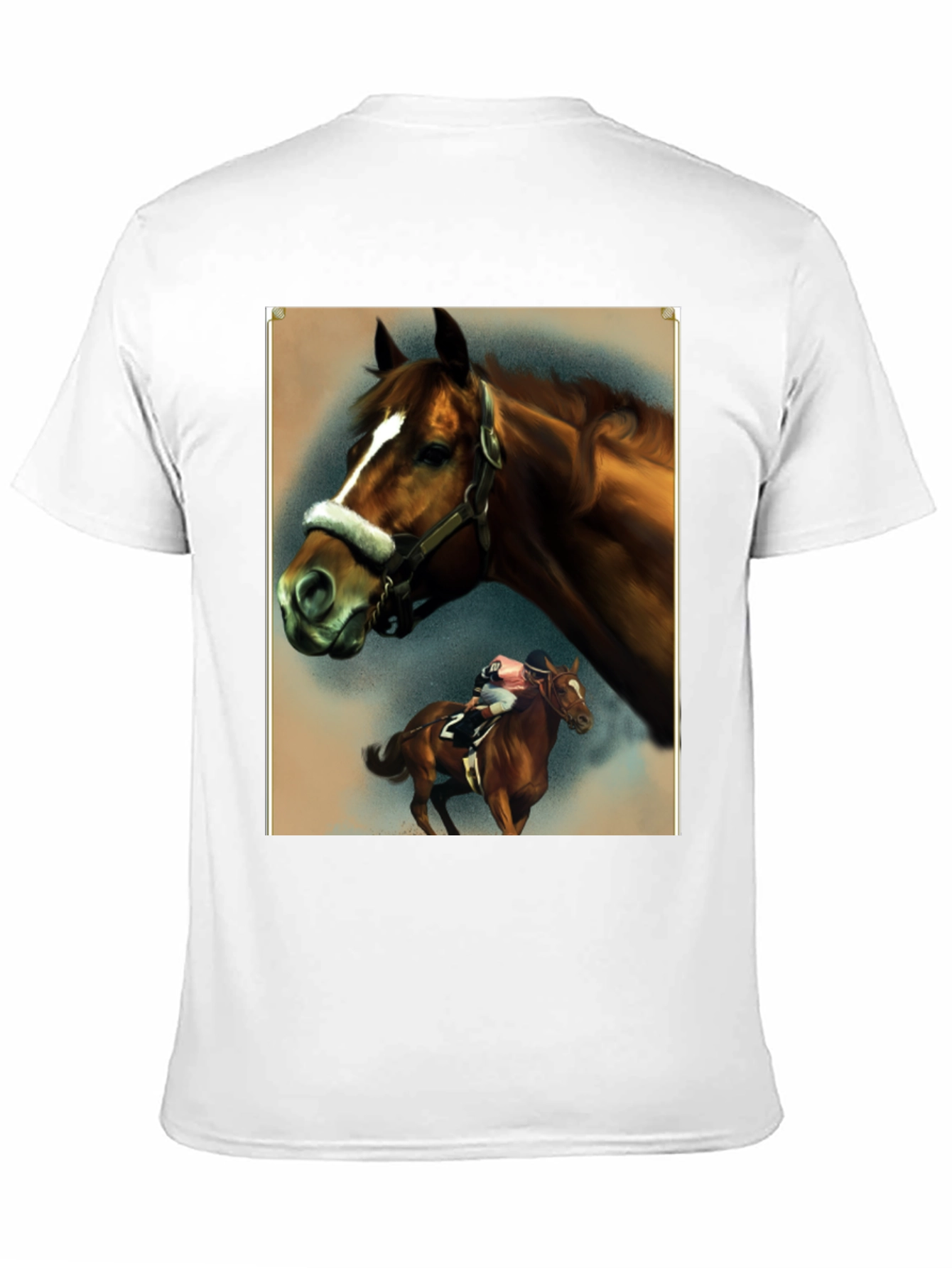 Horse Racing Graphic Tee - Equestrian Style Shirt