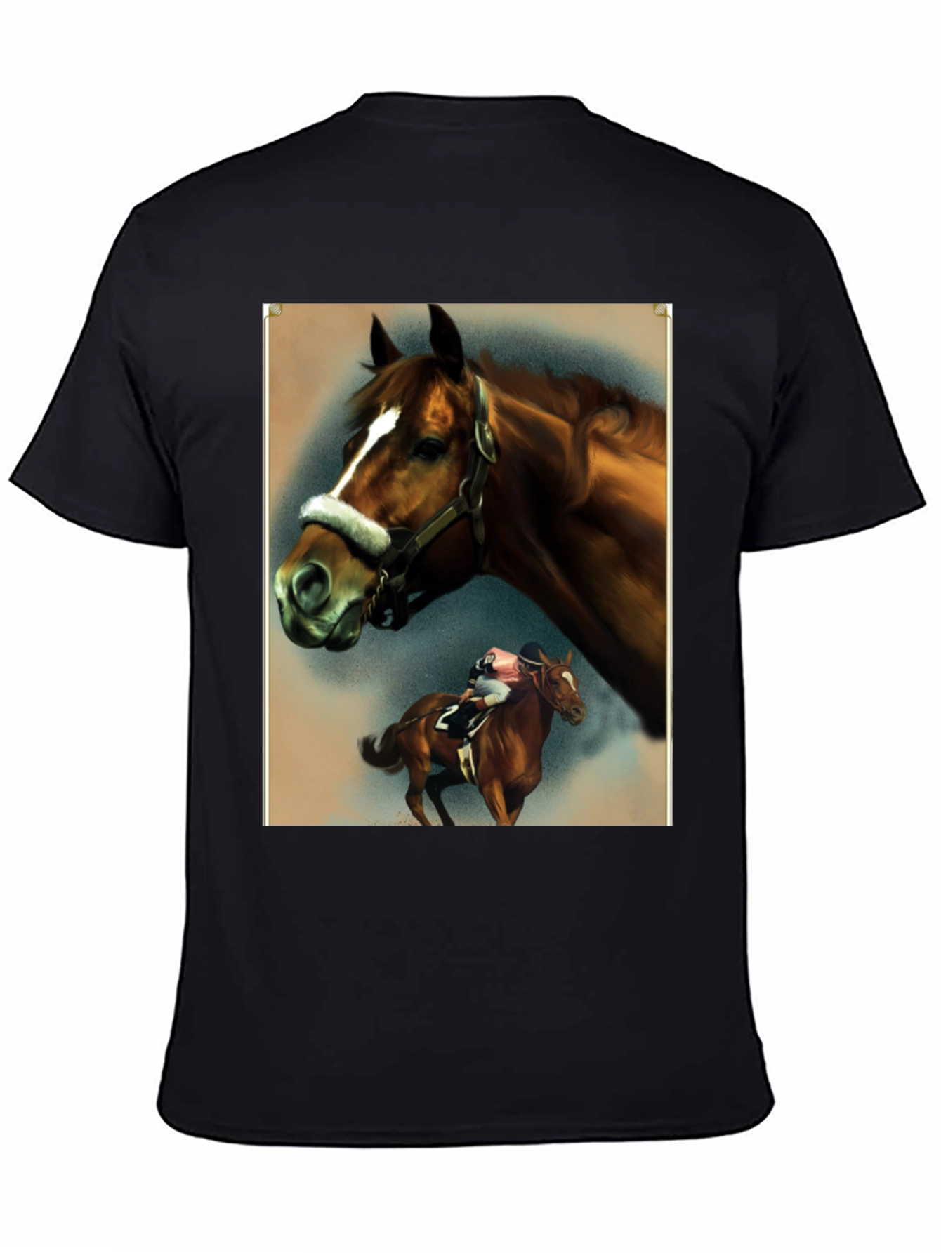 Horse Racing Graphic Tee - Equestrian Style Shirt