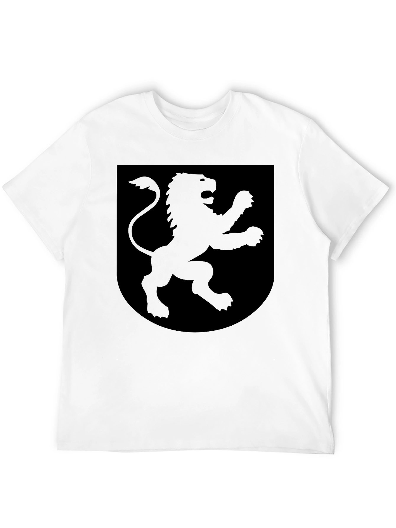 Black Lion Shield Graphic T-Shirt