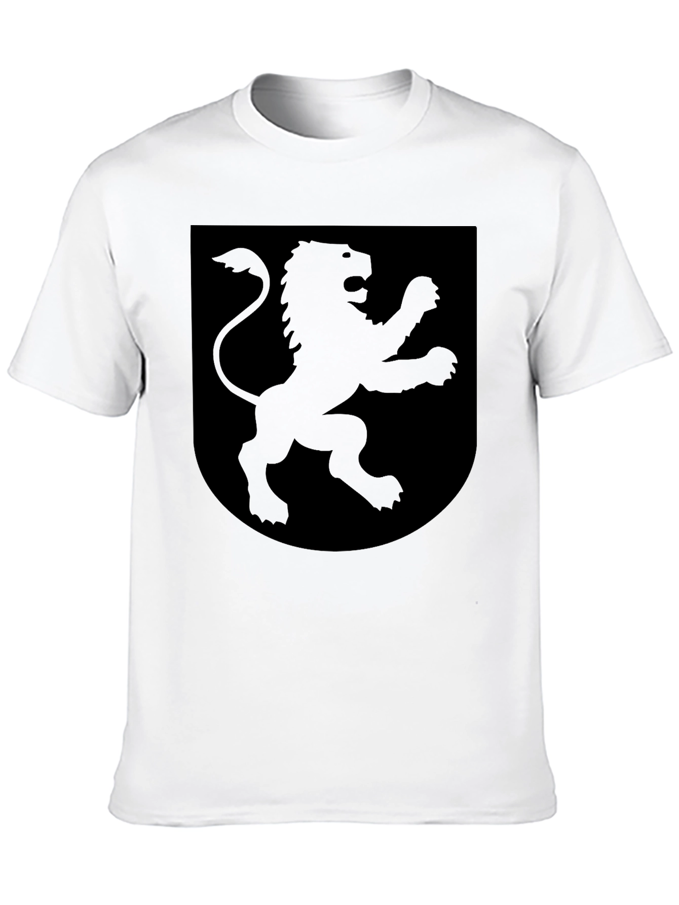 Black Lion Shield Graphic T-Shirt