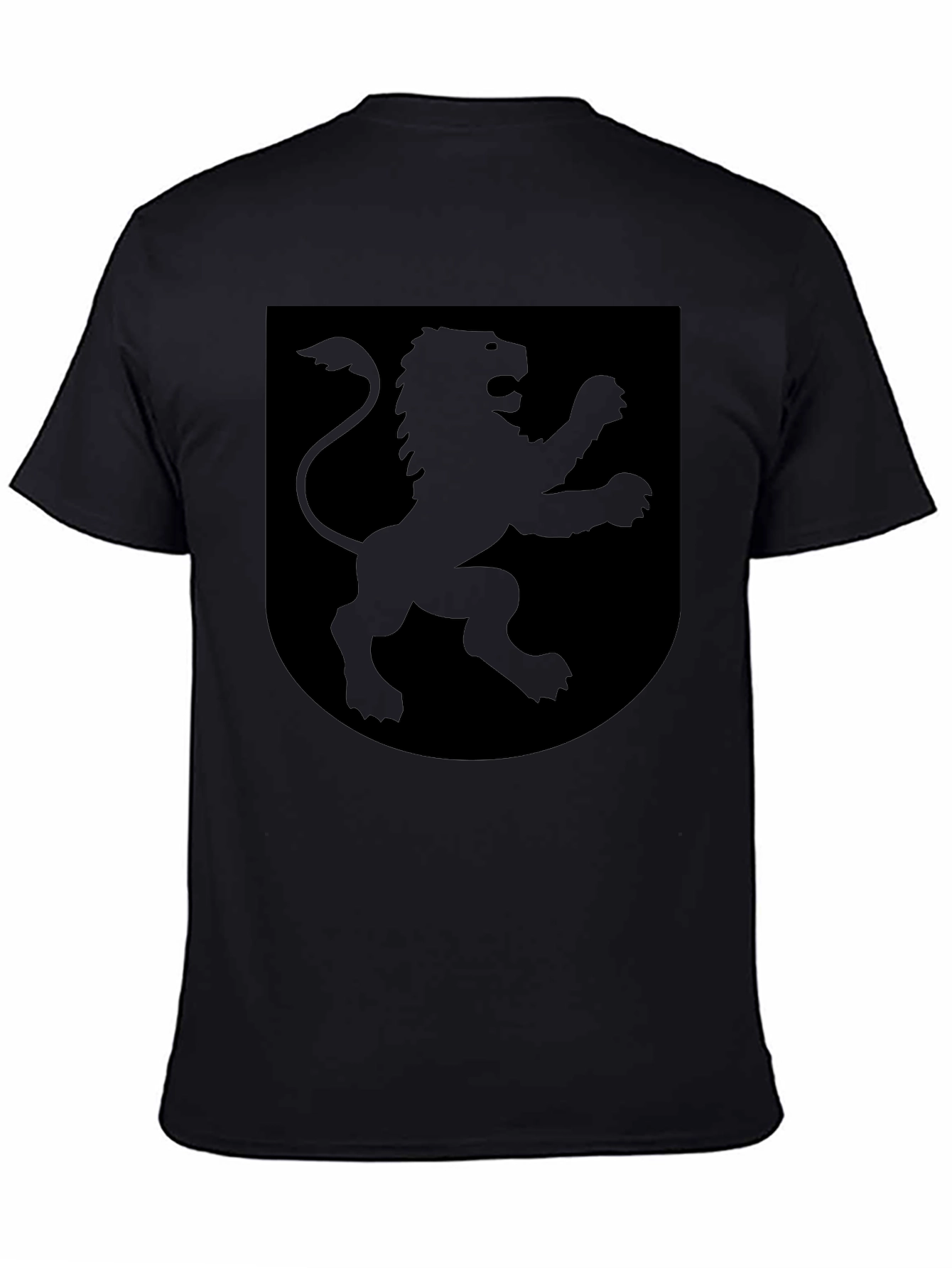 Black Lion Shield Graphic T-Shirt
