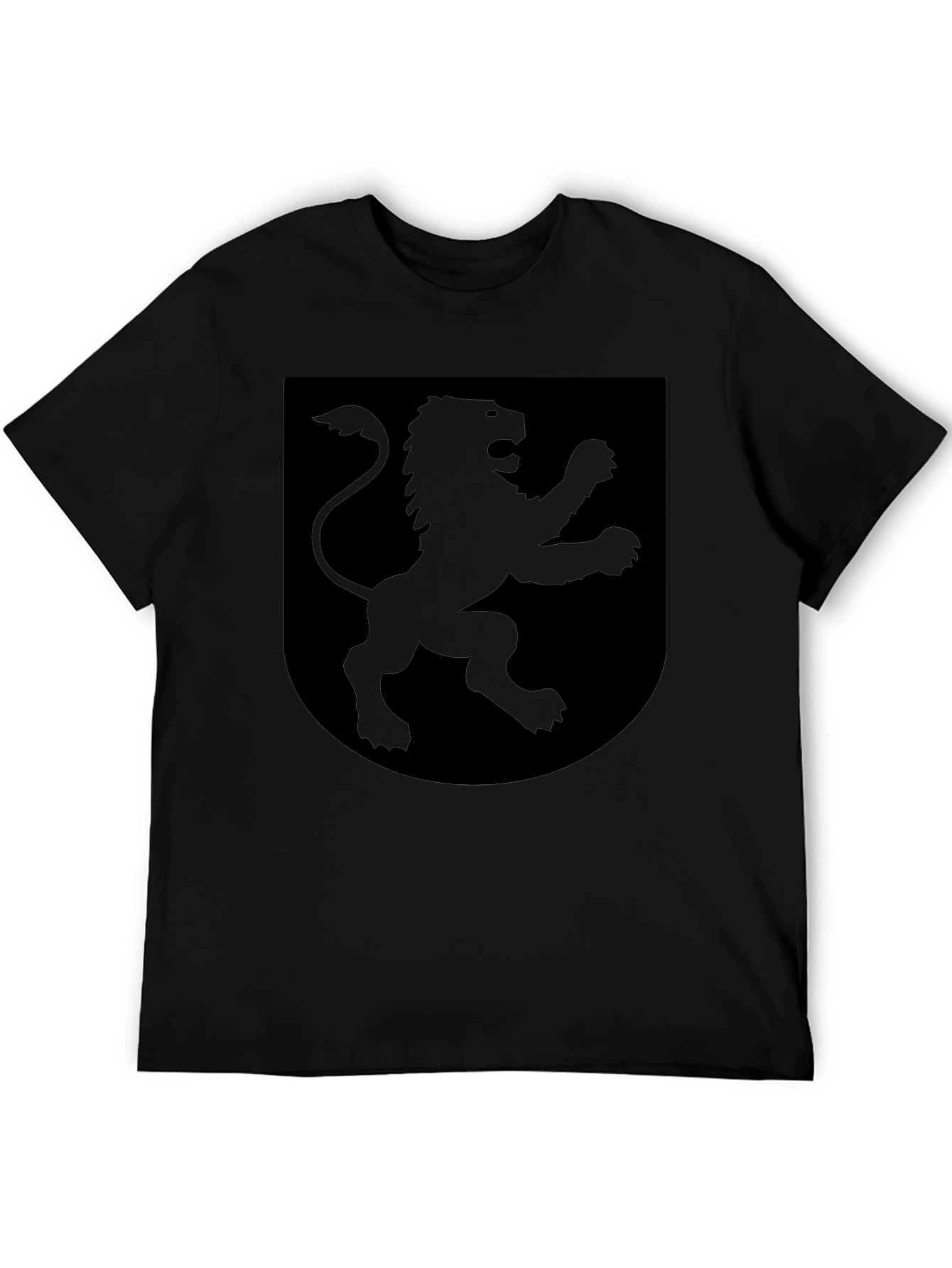 Black Lion Shield Graphic T-Shirt