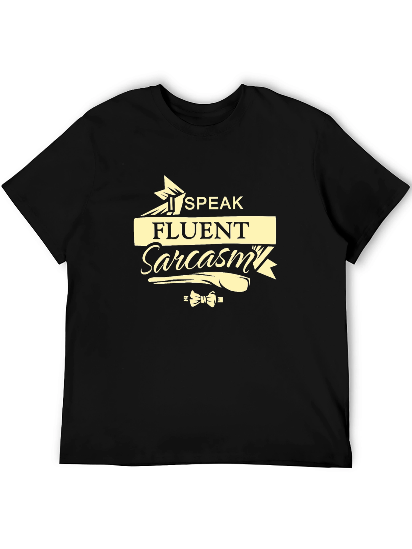 Speak Fluent Sarcasm Graphic Tee - Black