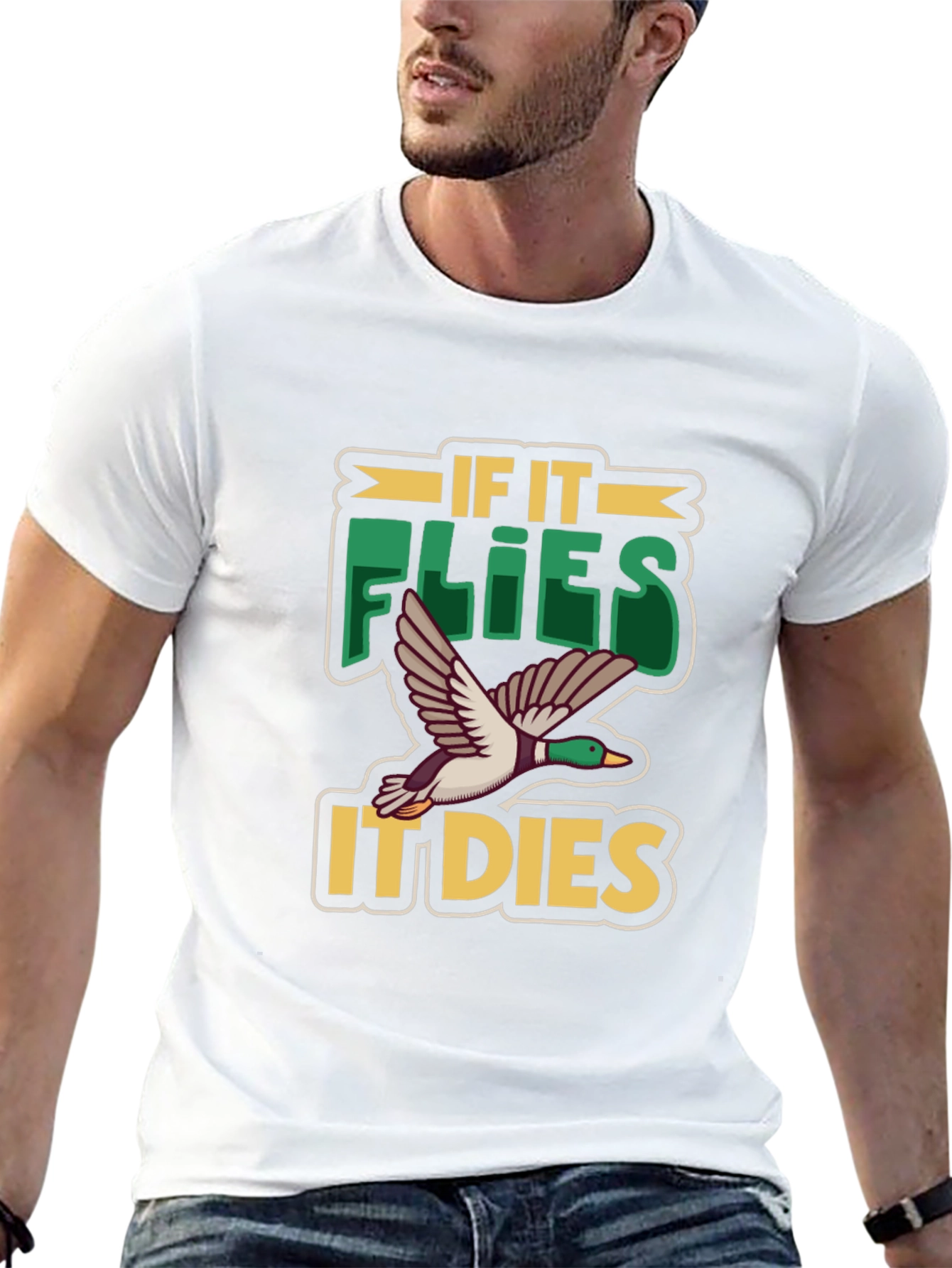 If It Flies It Dies Duck Hunting T-Shirt
