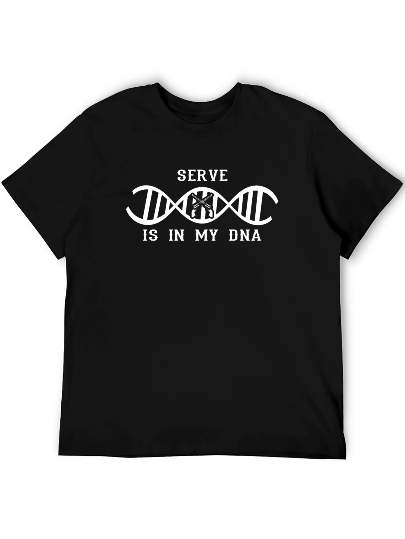 Serve is in my DNA Black Graphic Tee