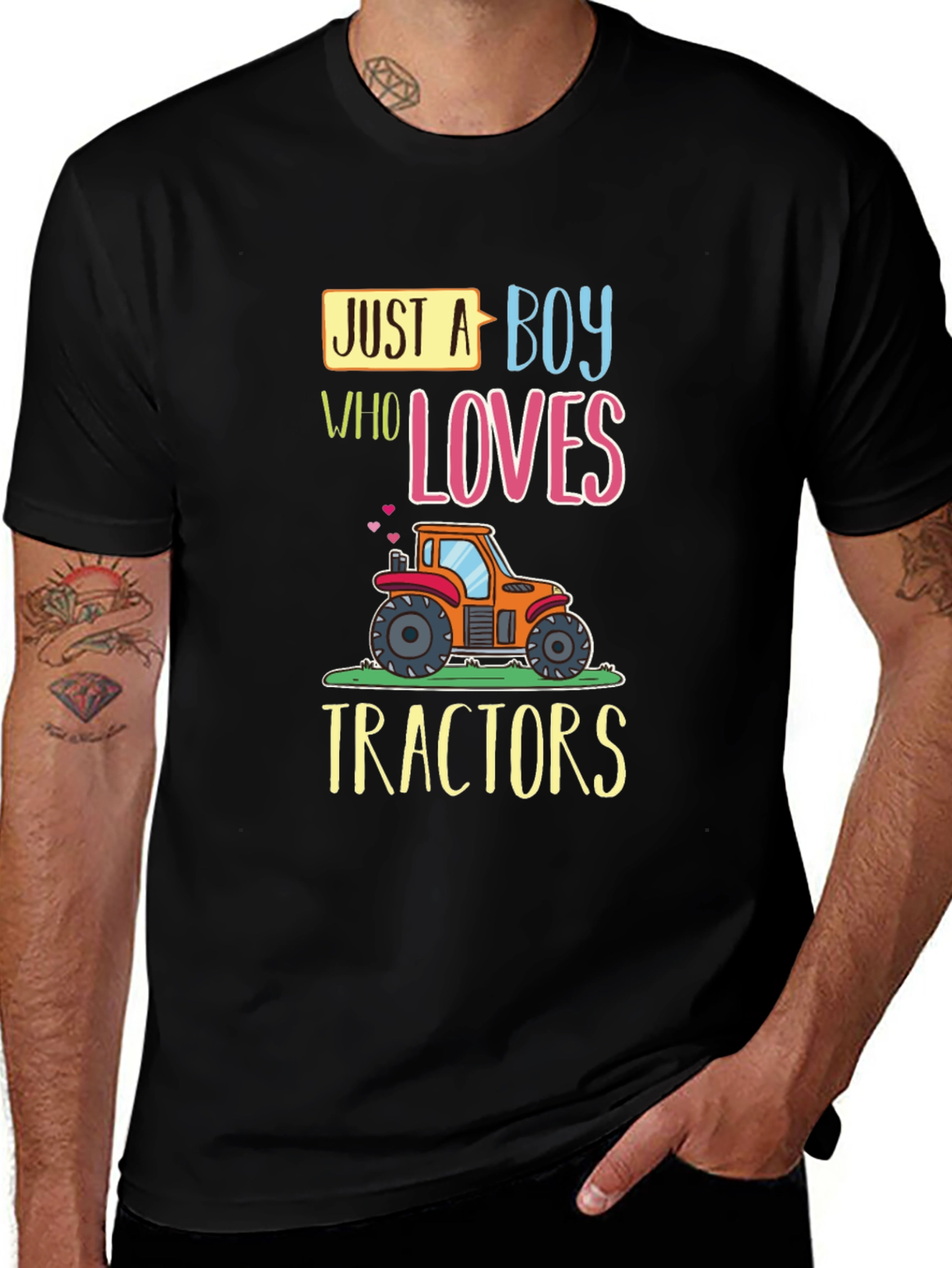 Boys Tractor Lover Graphic Tee