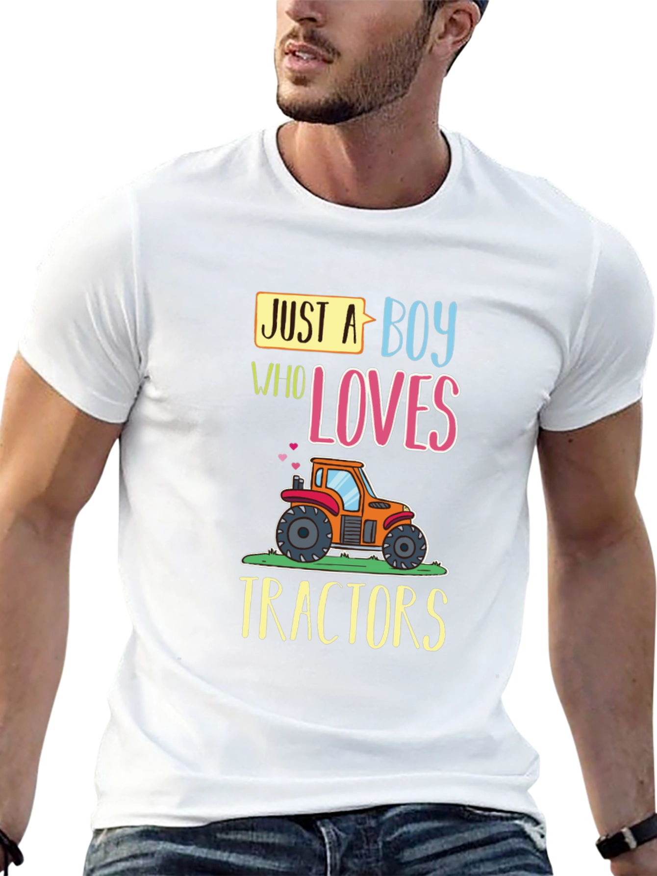 Boys Tractor Lover Graphic Tee