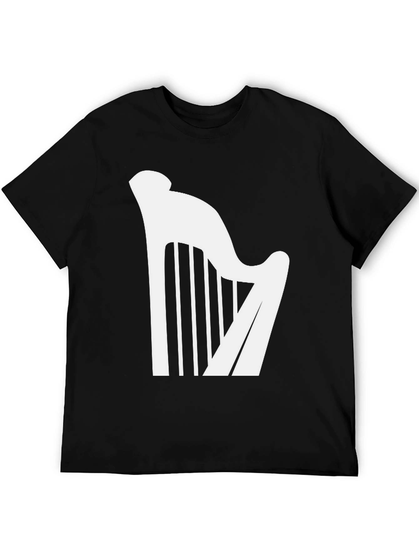 Harp Graphic Tee - Classic Music Lover T-Shirt