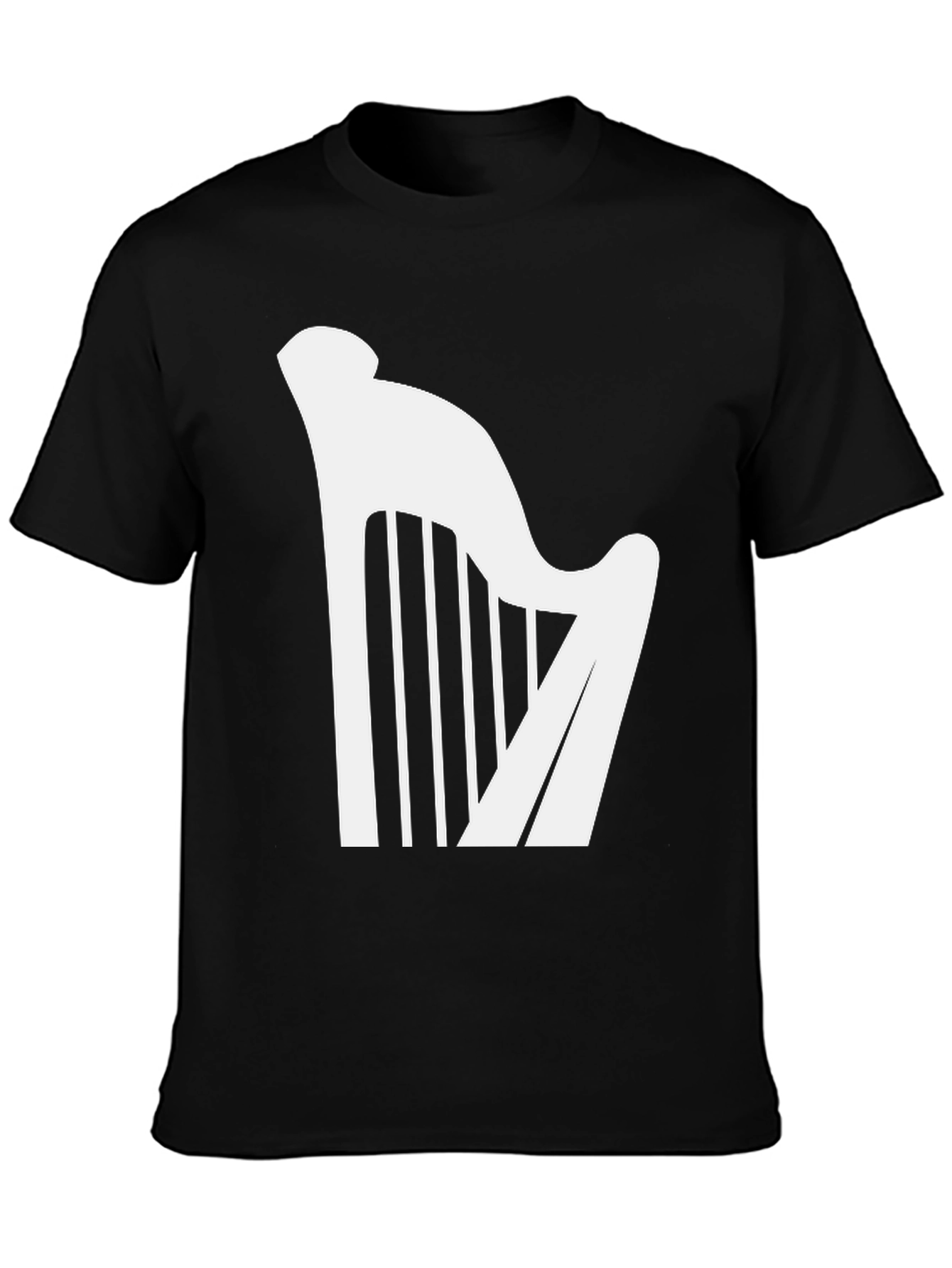 Harp Graphic Tee - Classic Music Lover T-Shirt