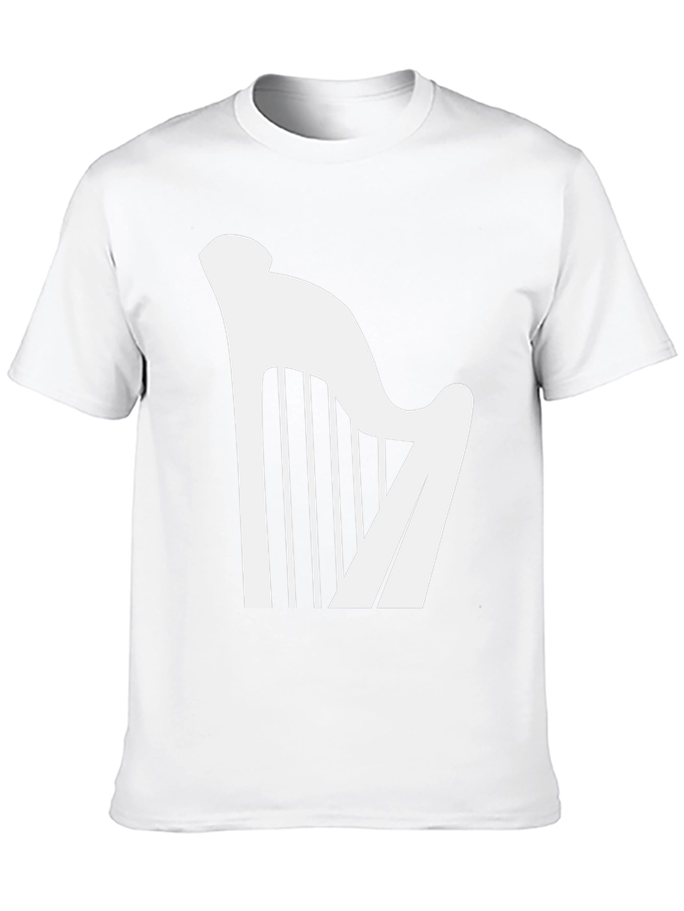 Harp Graphic Tee - Classic Music Lover T-Shirt