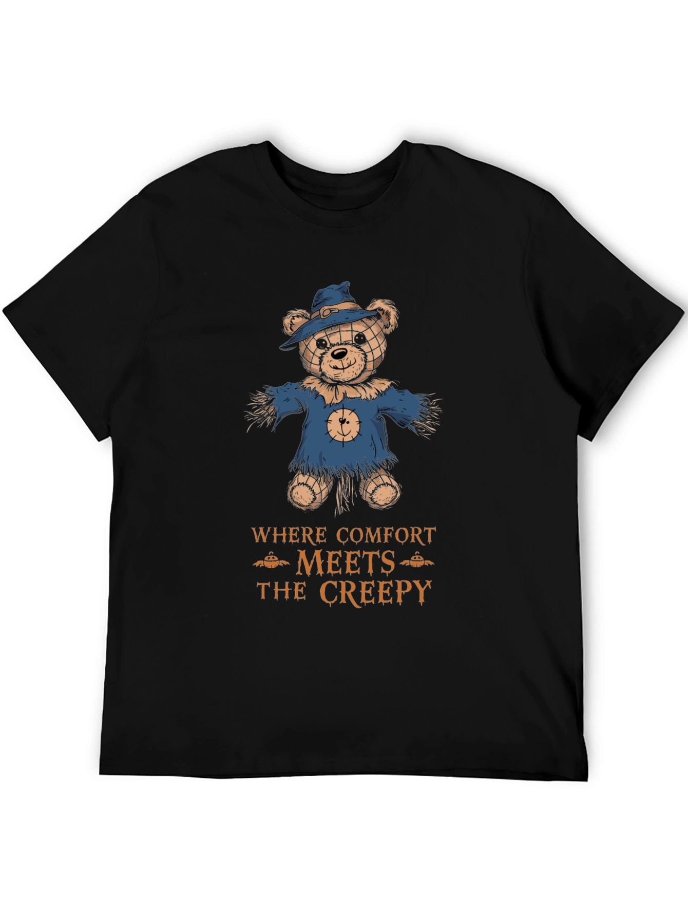 Comfort Meets Creepy Scarecrow Bear T-Shirt